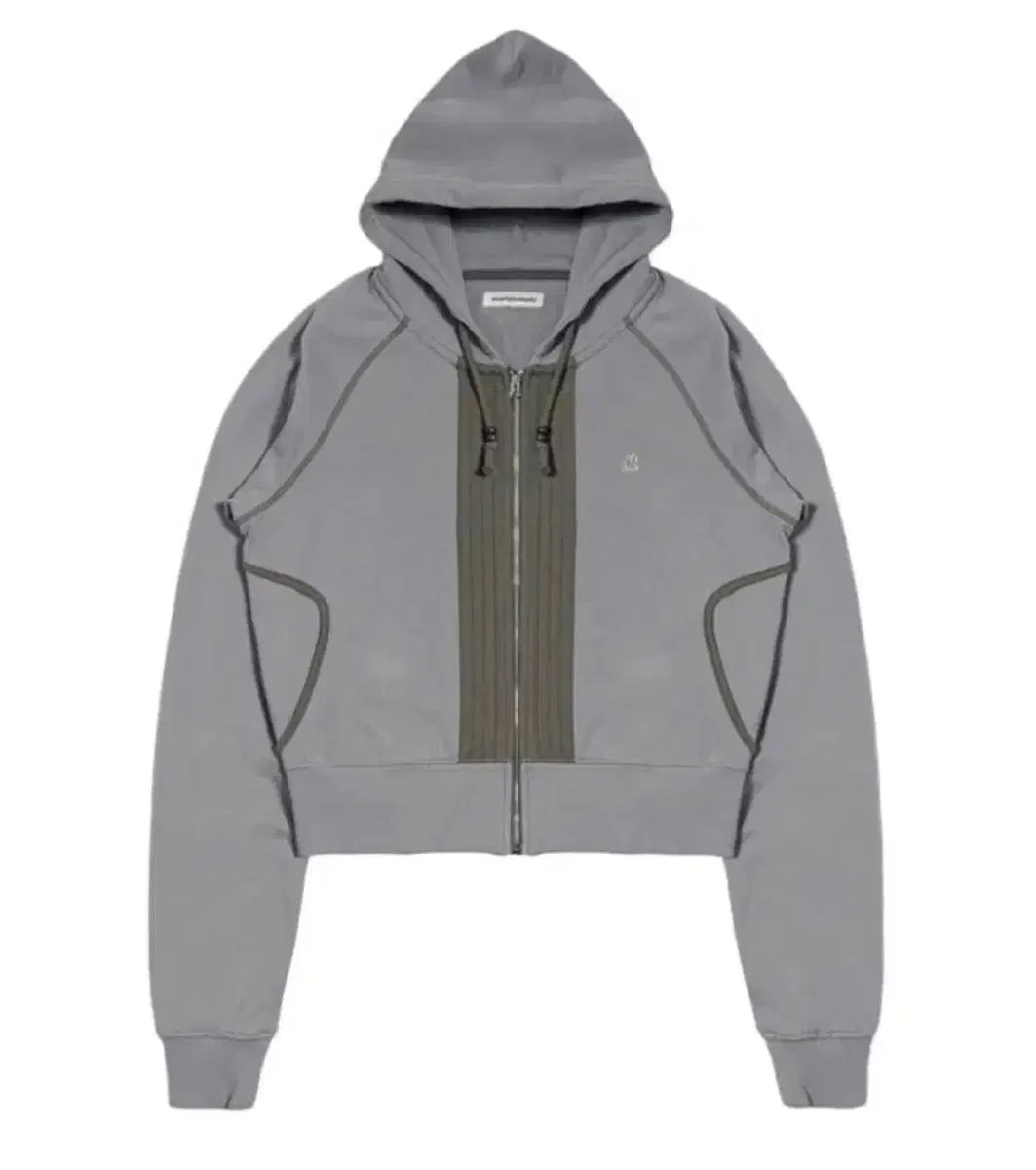 ISSEY MIYAKE suu ファーリング フーディー ジップアップ グレー