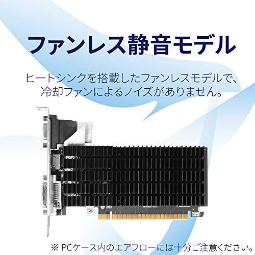 【中古】「非常に良い」玄人志向 NVIDIA GeForce GT 710 搭載 グラフィックボード 1GB GF-GT710-E1GB/HS 玄人志向 NVIDIA GeForce GT 710 搭載 グラフィックボード 1GB