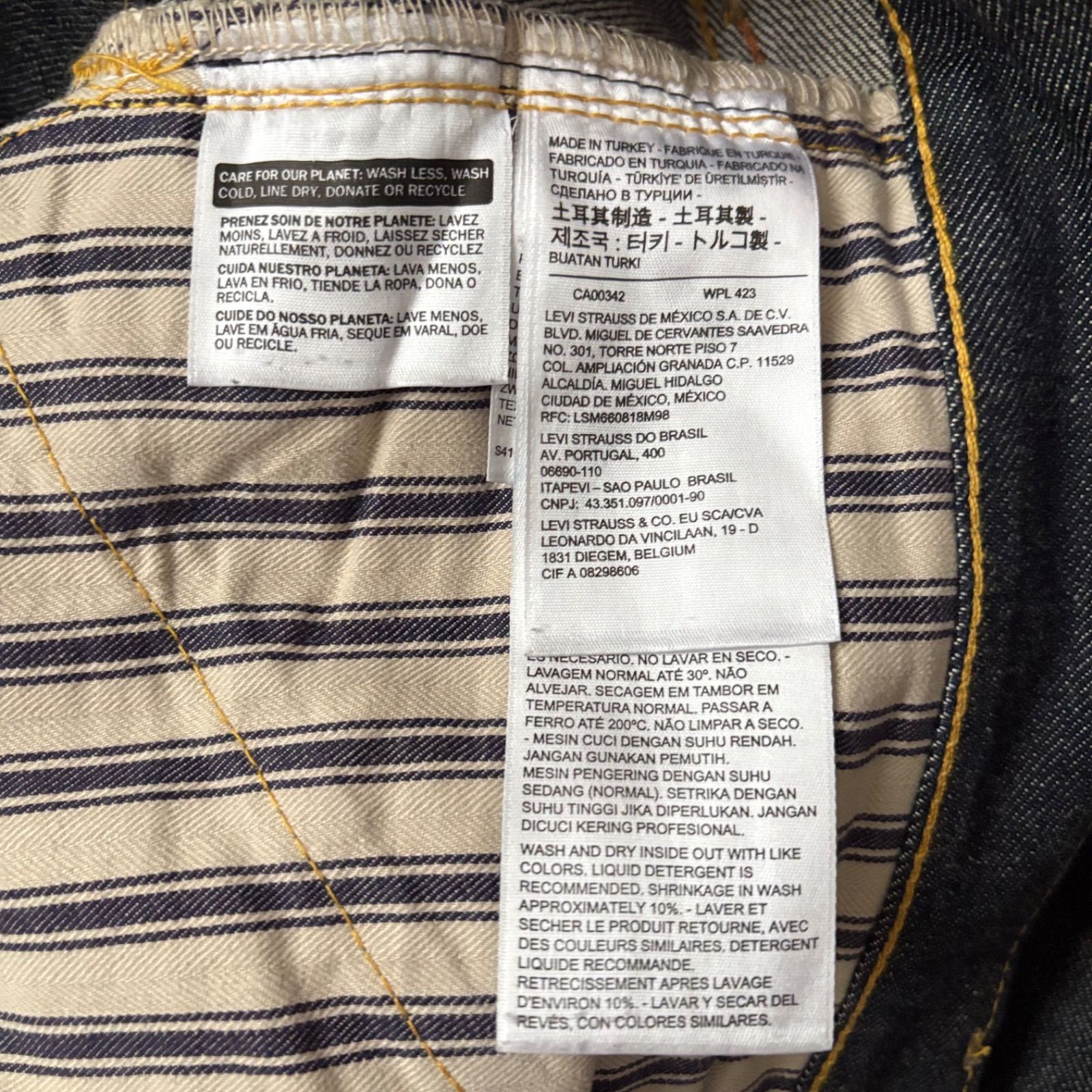 Levi's LVC S501XX 44501 大戦モデル デニムパンツ ジーンズ W33 濃紺