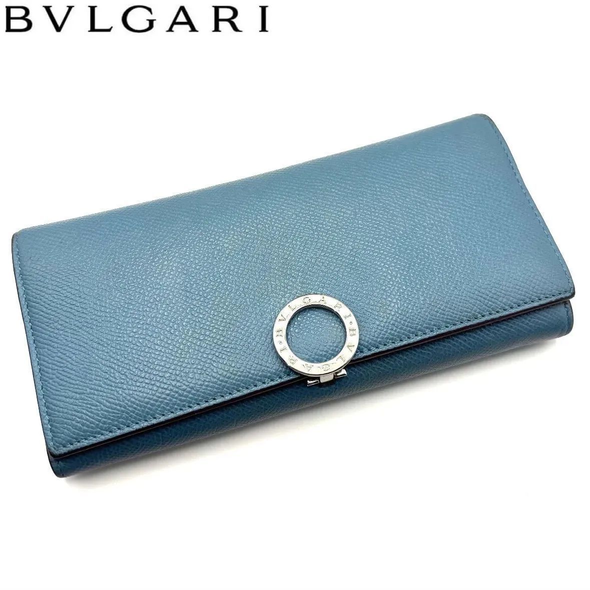 BVLGARI ブルガリ クリップ ラージウォレット 長財布 グレイシャーターコイズ