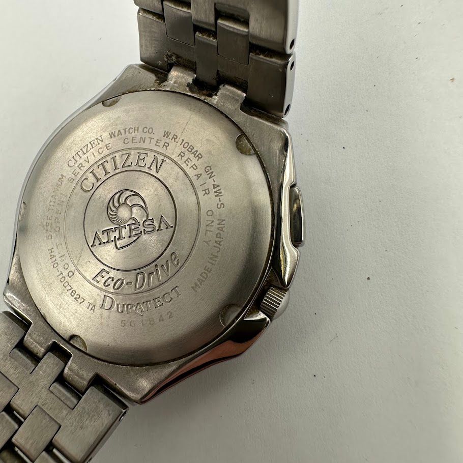 CITIZEN アテッサ H410-T007627 エコドライブ ソーラー ジャンク品 