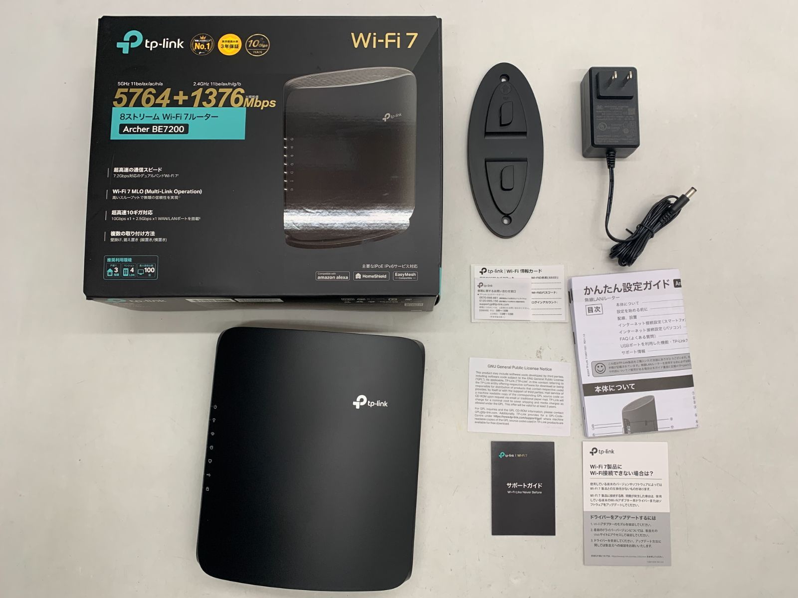 通電のみ確認 TP-Link 8ストリーム Wi-Fiルーター Archer BE7200 