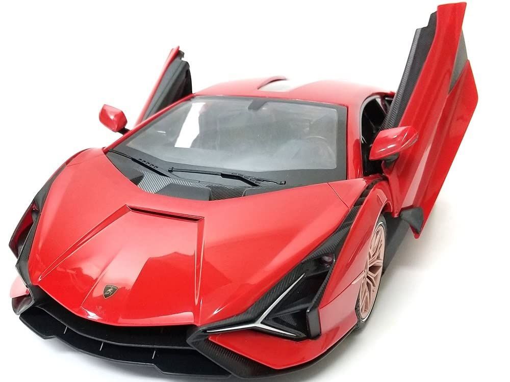 【人気商品】シアン FKP37 ラジコンカー 1/14RC ランボルギーニ 2.4Ghz 5台まで同時走行可能 RASTAR レッド