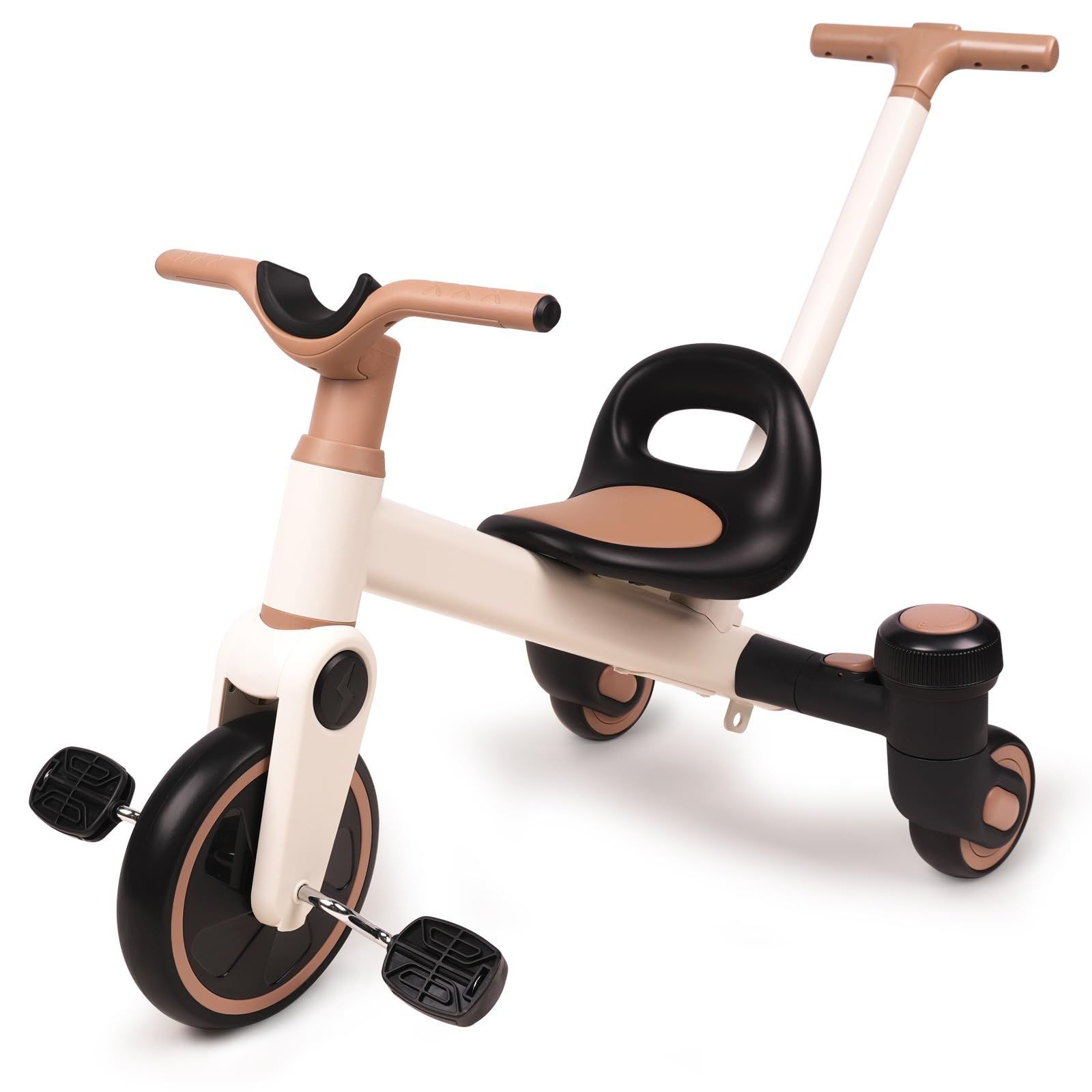 【特価商品】4イン1の子供用三輪車、コンバーチブルドリフトトライク、ペダル三輪車、ベビーカー。対象年齢3~5歳。