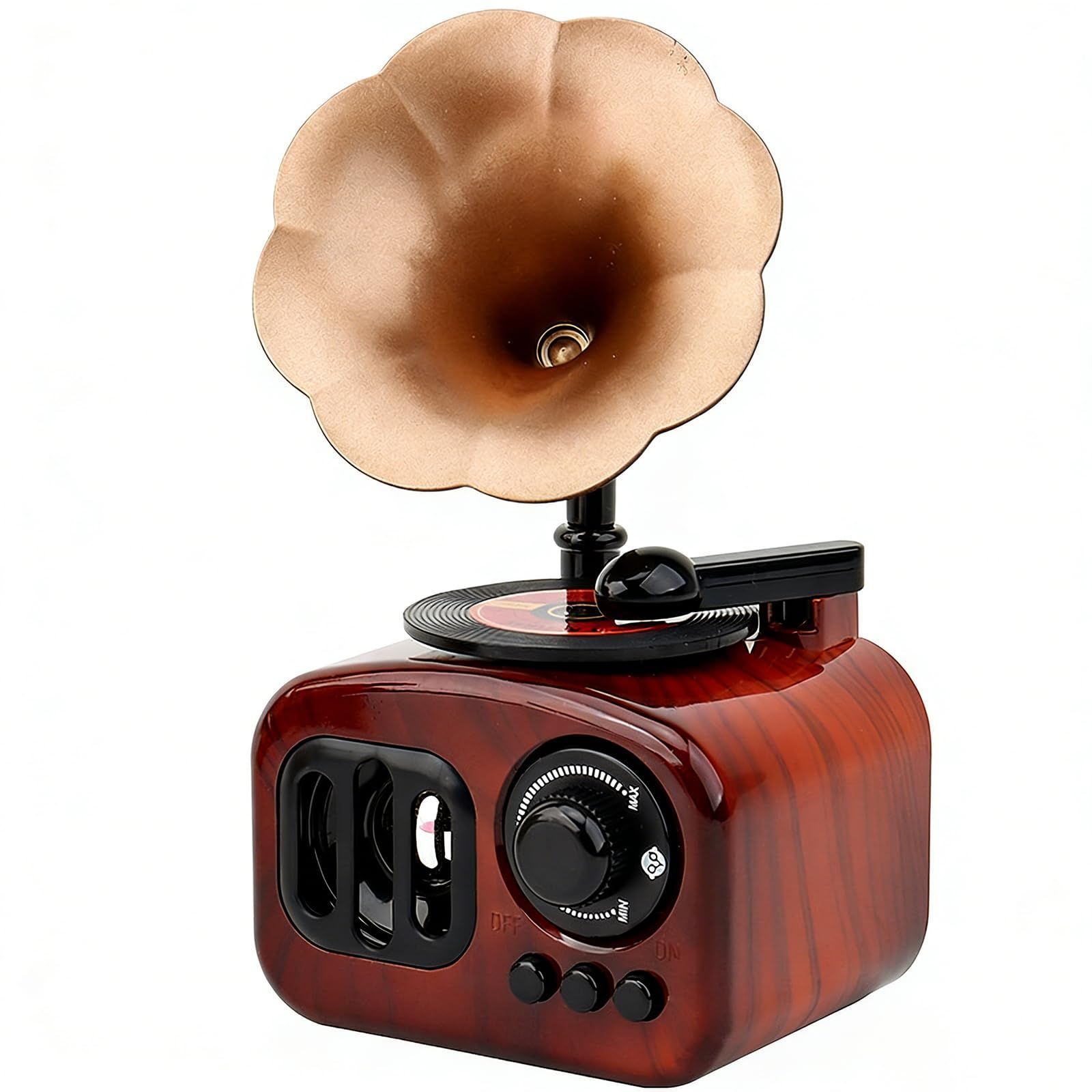 【特価セール】オルゴール レコードプレーヤーおもちゃ デスク飾り 寝るオルゴール 音楽：For Elise 電池/充電不要 クリエイティブなギフト For 誕生日 記念日 バレンタイン 結婚祝い 卒業祝い 子供 の日 To 友達 彼女 彼氏 恋人