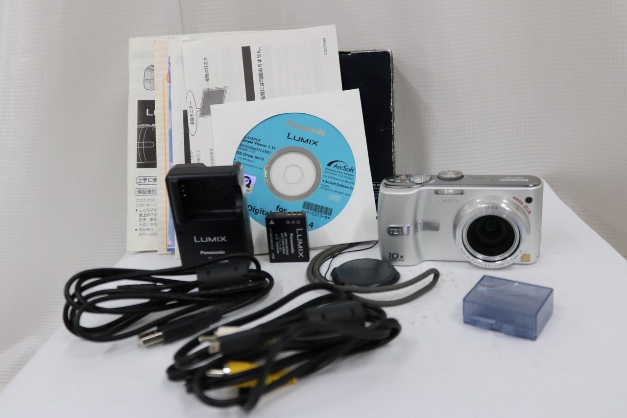 Panasonic LUMIX DMC-TZ1 シルバー 本体と付属品 返品保証】 【元箱付き】パナソニック Panasonic LUMIX DMC-TZ1 付属品