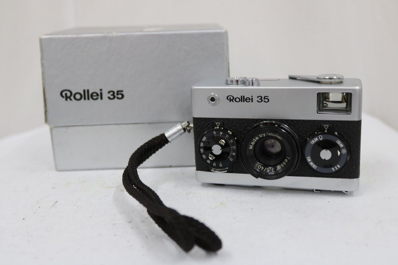 【返品保証】 【元箱付き】 ローライ Rollei 35 シルバー コンパクトカメラ e10596