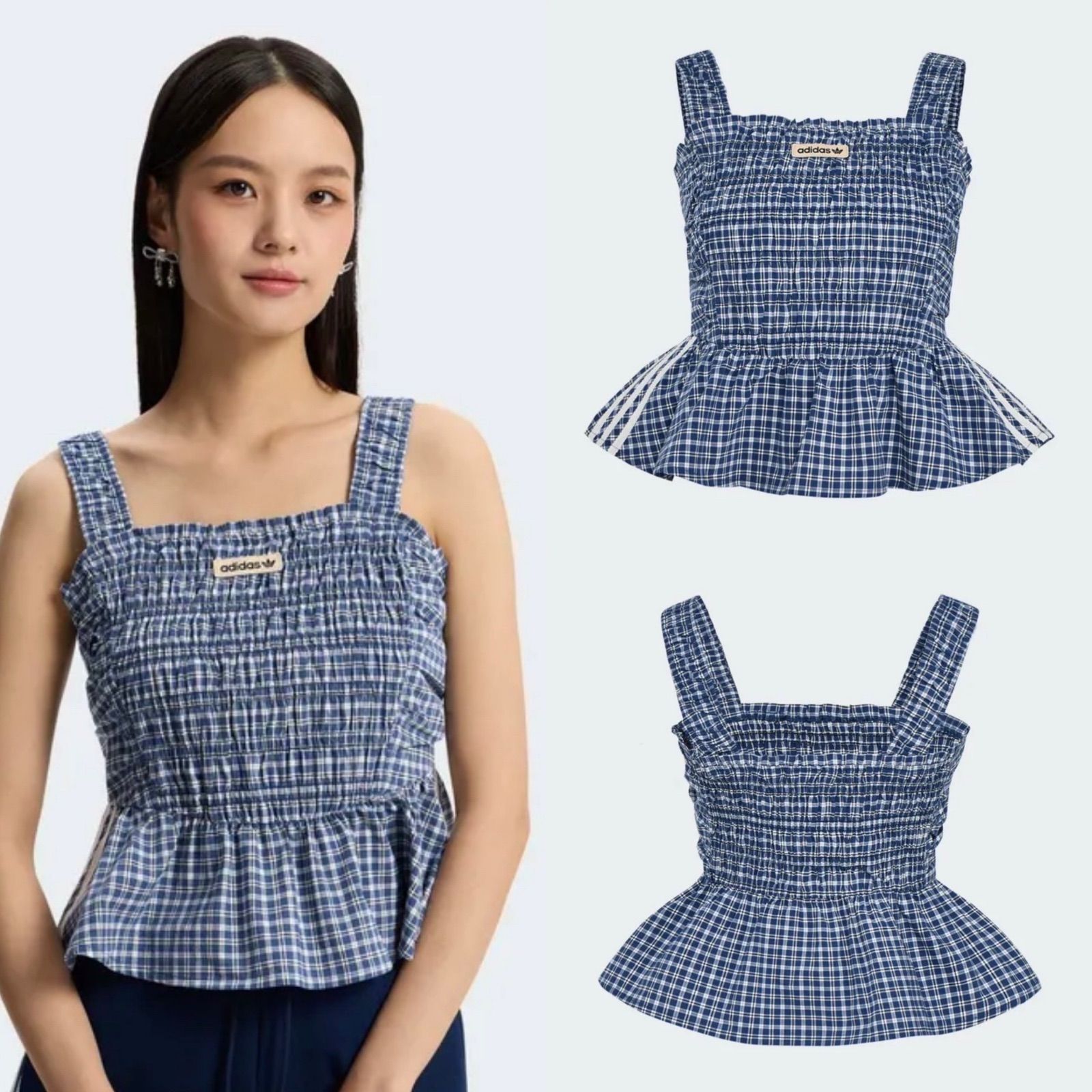 ◎ adidas ◎ W アディダス PLAID TANK W Top
