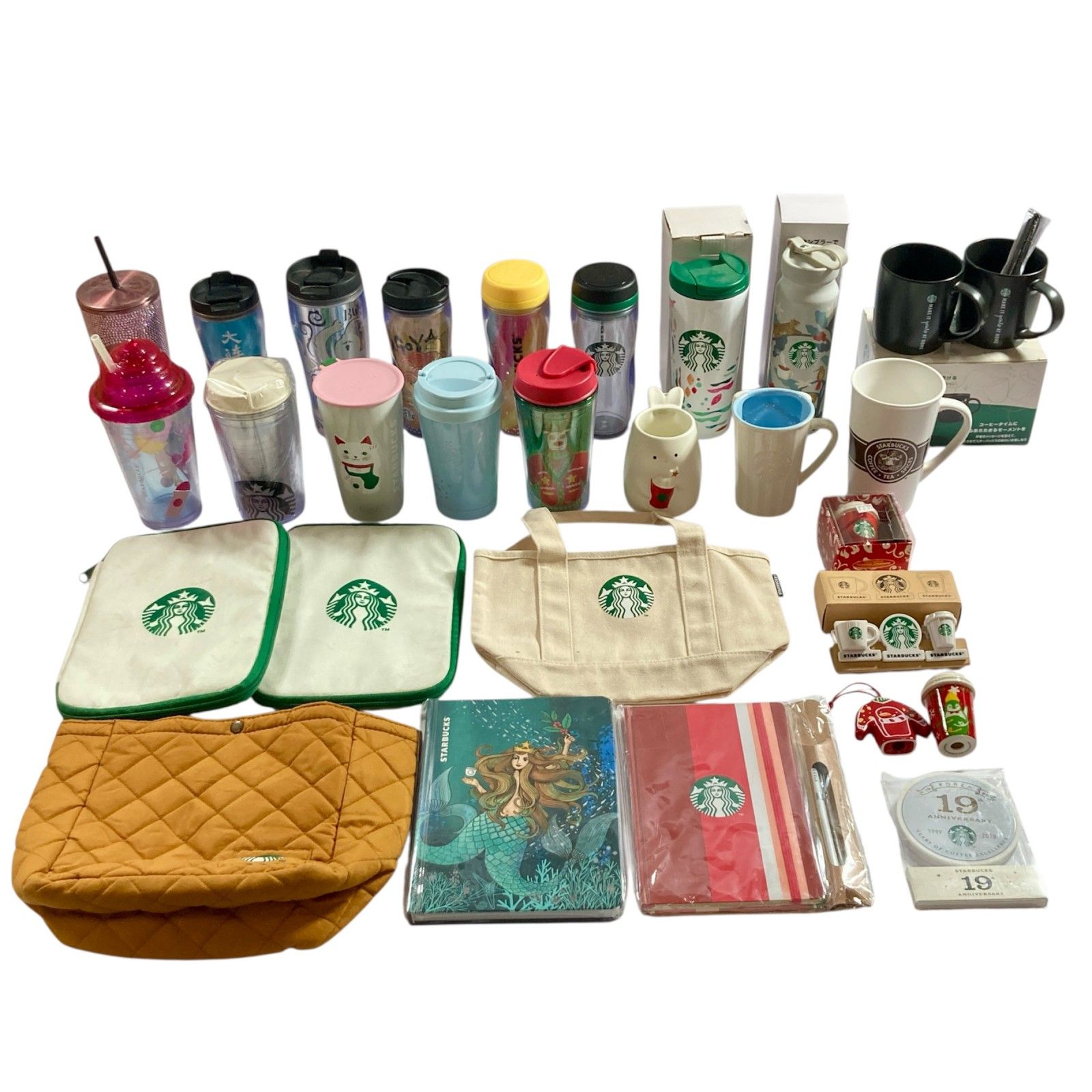 ★ Starbucks スターバックス まとめ商品 タンブラー ステンレスボトル マグカップ マルチケース バック 小物 雑貨 現状品 7.2kg
