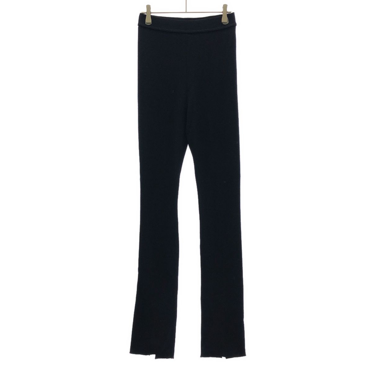 Deuxieme Classe ドゥーズィエム クラス 23AW ウールリブニットパンツ 23-030-500-7080 ブラック 36