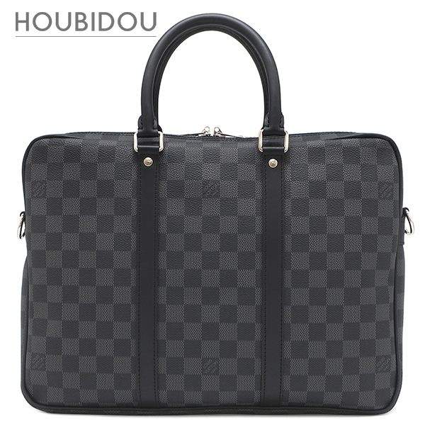 ルイヴィトン LOUIS VUITTON ビジネスバッグ ポルトドキュマン ヴォワヤージュ ダミエグラフィットキャンバス ダミエグラフィット シルバー金具 ビジネストート N41478 GI4159 【保存袋】【中古】