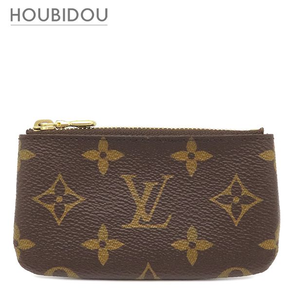 ルイヴィトン LOUIS VUITTON コインケース ポシェット クレ モノグラムキャンバス モノグラム ゴールド金具 茶 小銭入れ キーチェーン付き M62650 CT0272 【箱】【中古】