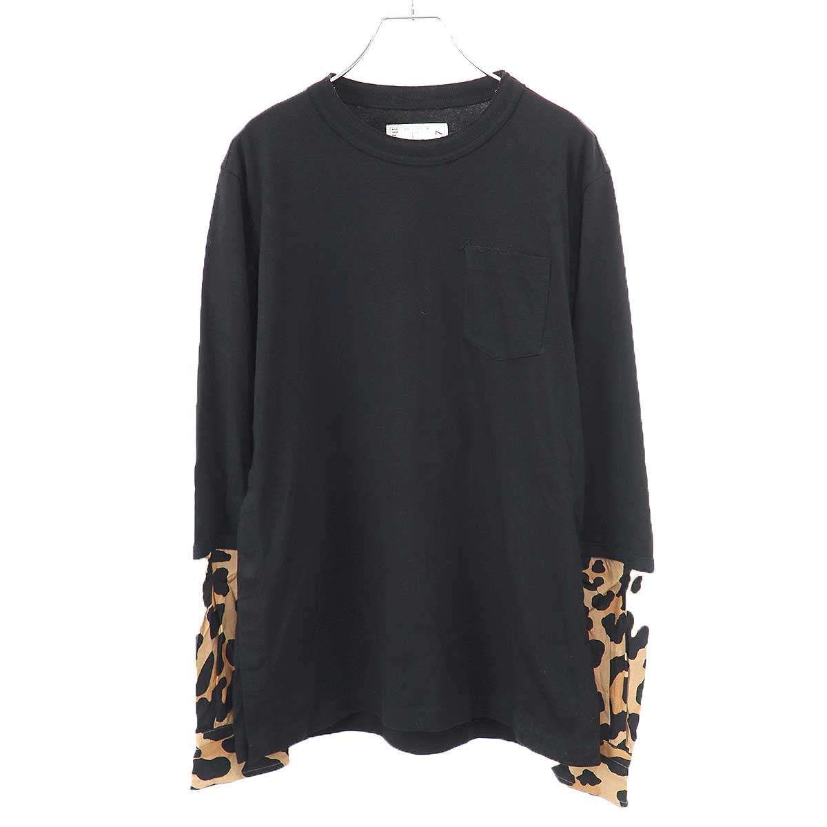 sacai サカイ 22SS Leopard Print L/S T-Shirt レオパードプリント