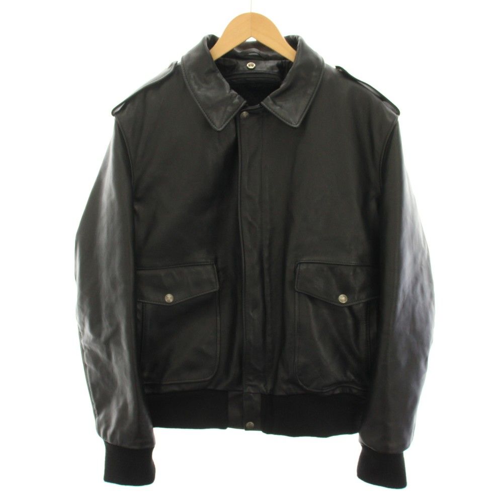 ショット SCHOTT A-2レザーフライトジャケット アウター ライナー 44 黒 ブラック 184SM /YT