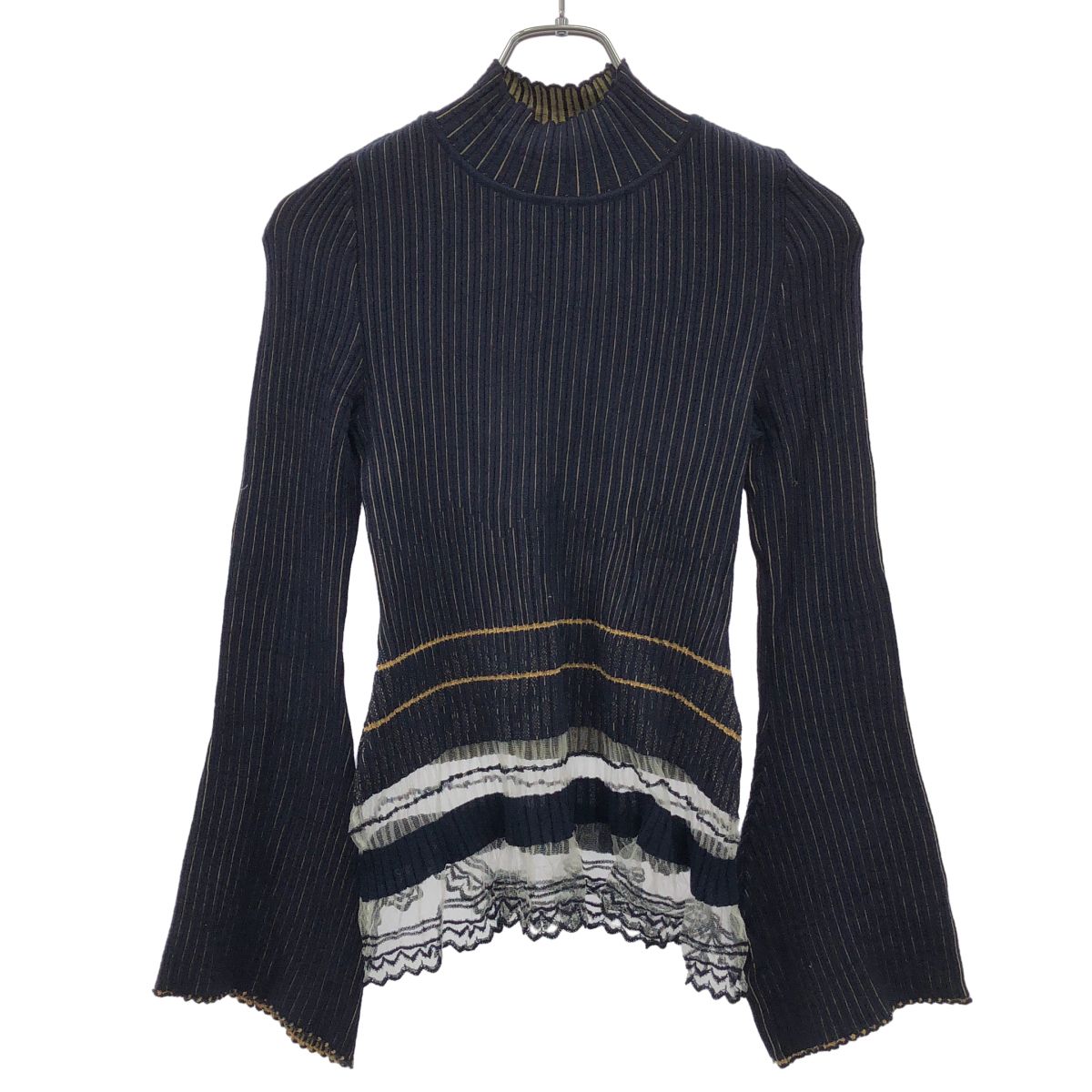 mame kurogouchi マメ クロゴウチ 20AW Rib Jacquard Kintted Top