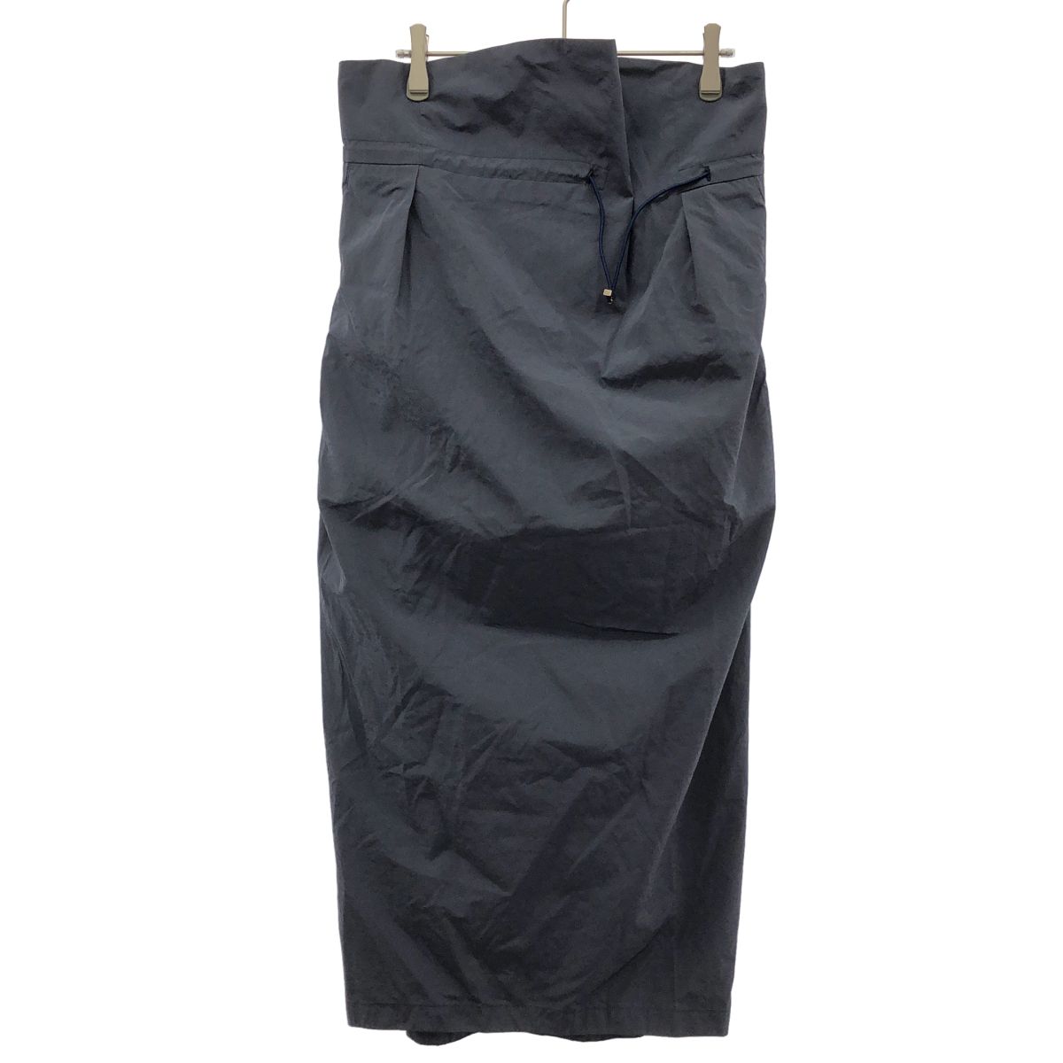 mame kurogouchi マメ クロゴウチ 25SS Split Yarn High Waisted Drawstring Skirt スカート MM25SS-SK015 ネイビー 1