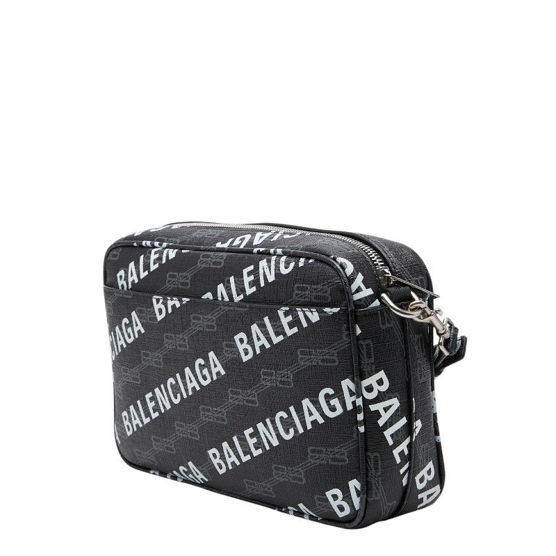 バレンシアガ / BALENCIAGA   BBモノグラム シグネチャー ミディアム カメラバッグ   702723　ブラック 　【中古】 商品番号 S-155412 BALENCIAGA】バレンシアガ『BB モノグラム シグネチャー ミディアム