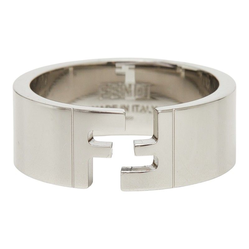 フェンディ FFリング リング 指輪 #L シルバー メタル レディース