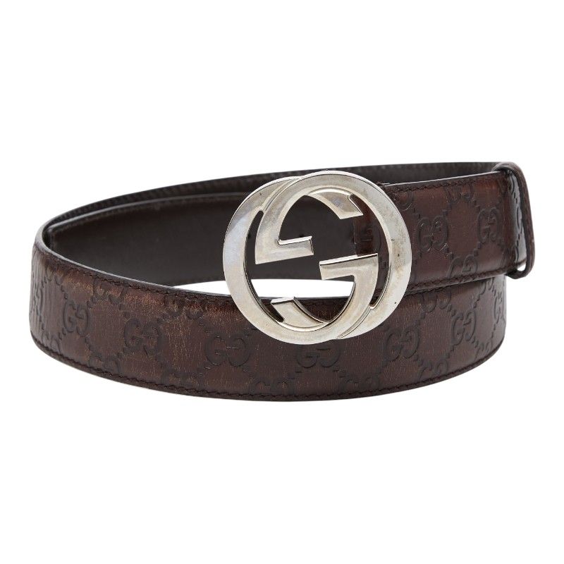 グッチ グッチシマ インターロッキングG ベルト サイズ 90 36 114984 レザー メンズ GUCCI 【1-0270163】 グッチ GG柄 インターロッキングG ベルト サイズ 90 36 114984