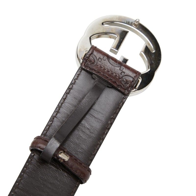グッチ グッチシマ インターロッキングG ベルト サイズ 90 36 114984 レザー メンズ GUCCI 【1-0270163】 グッチ GG柄 インターロッキングG ベルト サイズ 90 36 114984