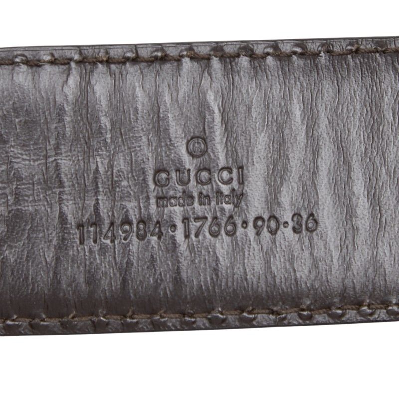 グッチ グッチシマ インターロッキングG ベルト サイズ 90 36 114984 レザー メンズ GUCCI 【1-0270163】 グッチ GG柄 インターロッキングG ベルト サイズ 90 36 114984