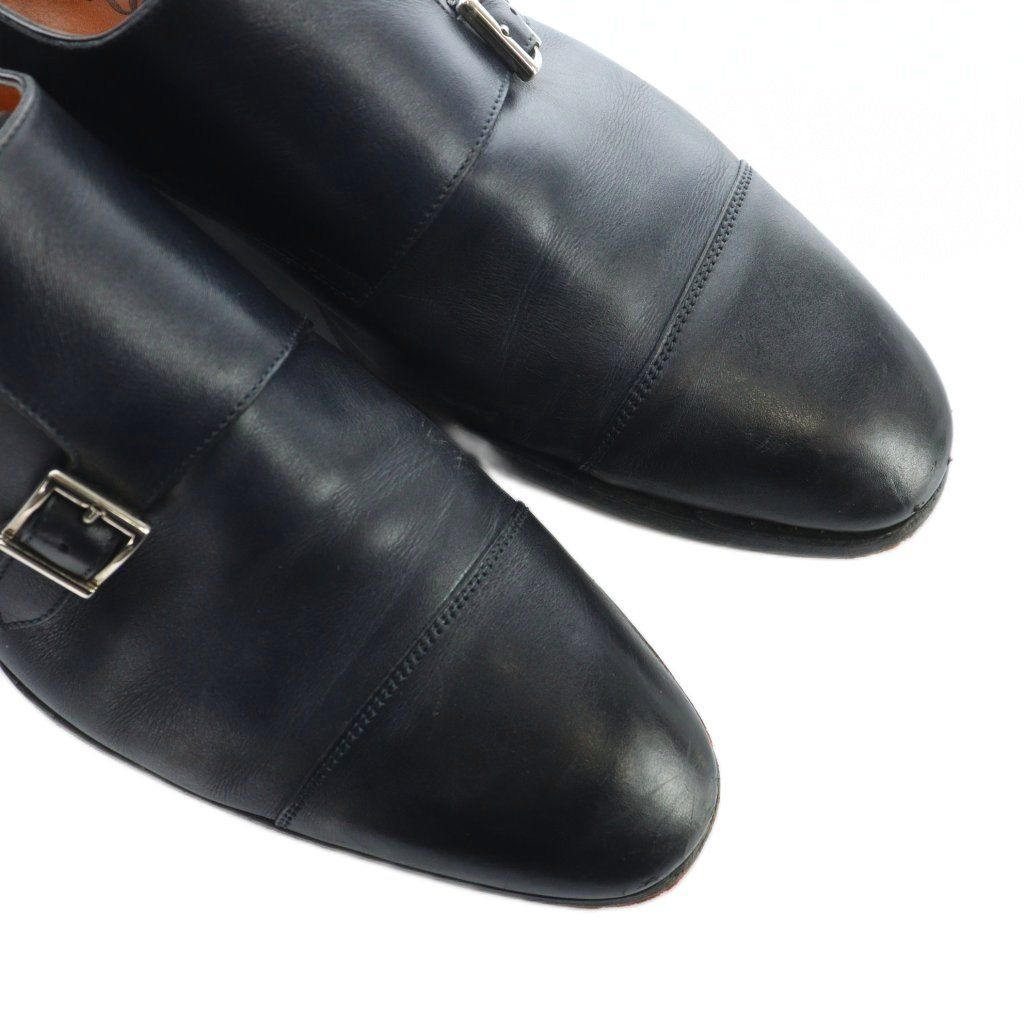 サントーニ SANTONI ビジネスシューズ 革靴 レザー ダブルモンク
