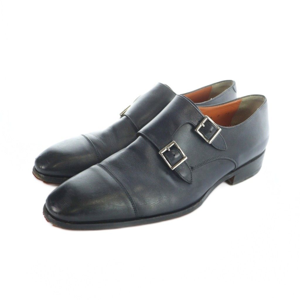 サントーニ SANTONI ビジネスシューズ 革靴 レザー ダブルモンク