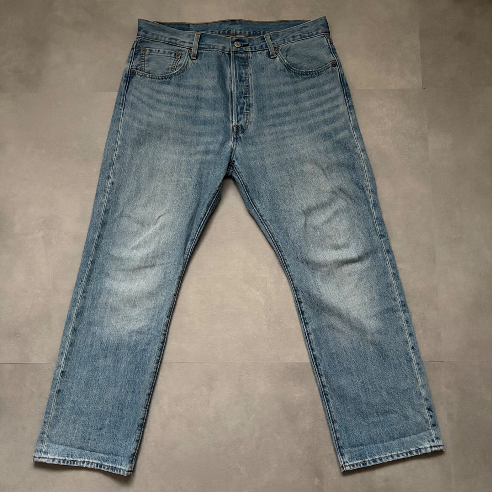 Levi's リーバイス 501 '93 ストレートデニムパンツ W34 ライトブルー 90s復刻 良品 ゆったり太め