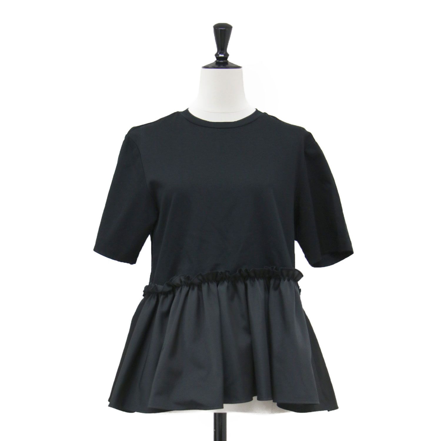 Ballsey ペプラムブラウス ブラック 36 中古・古着通販】BALLSEY 