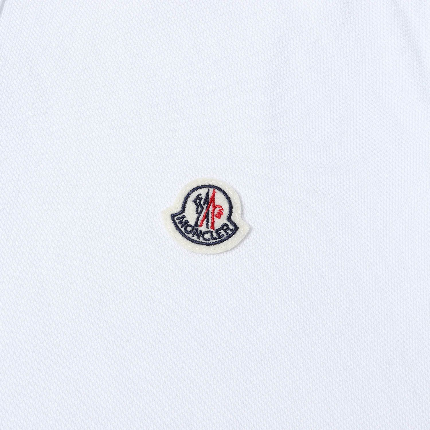 美品】MONCLER モンクレール ポロシャツ ホワイト 白 サイズ:M | ロゴ