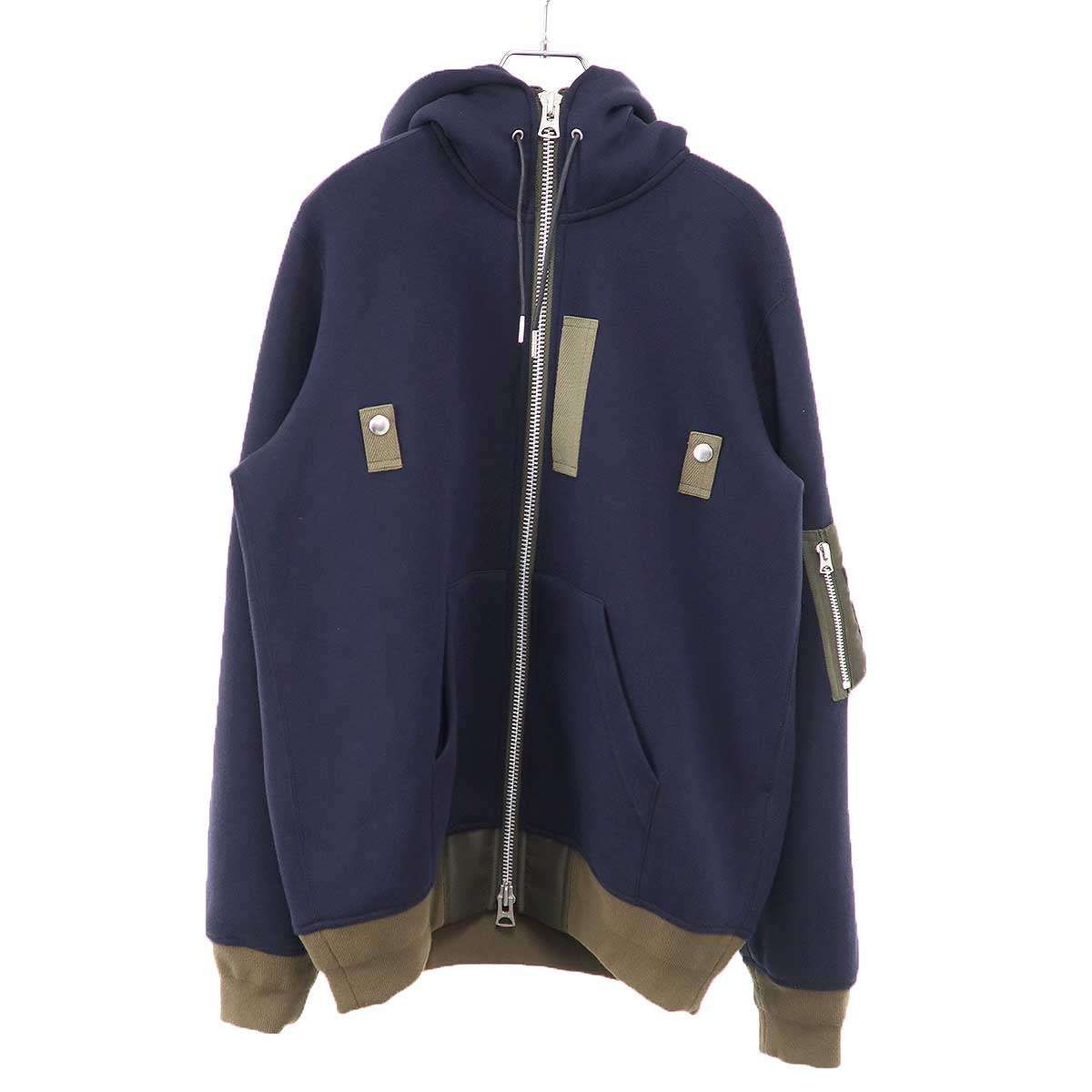 sacai サカイ 25AW Sponge Sweat Hoodie スポンジスウェットパーカー