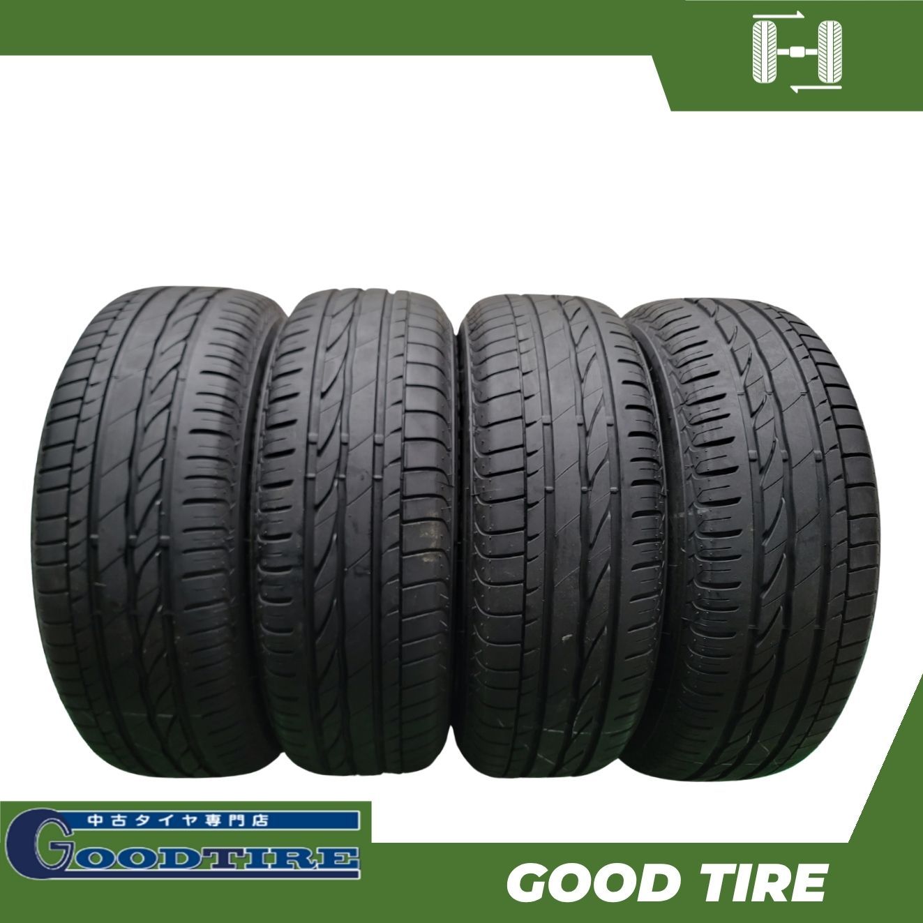 205/60R16 ブリヂストン TURANZA ER300 2023年製 4本 夏用 8分山 中古