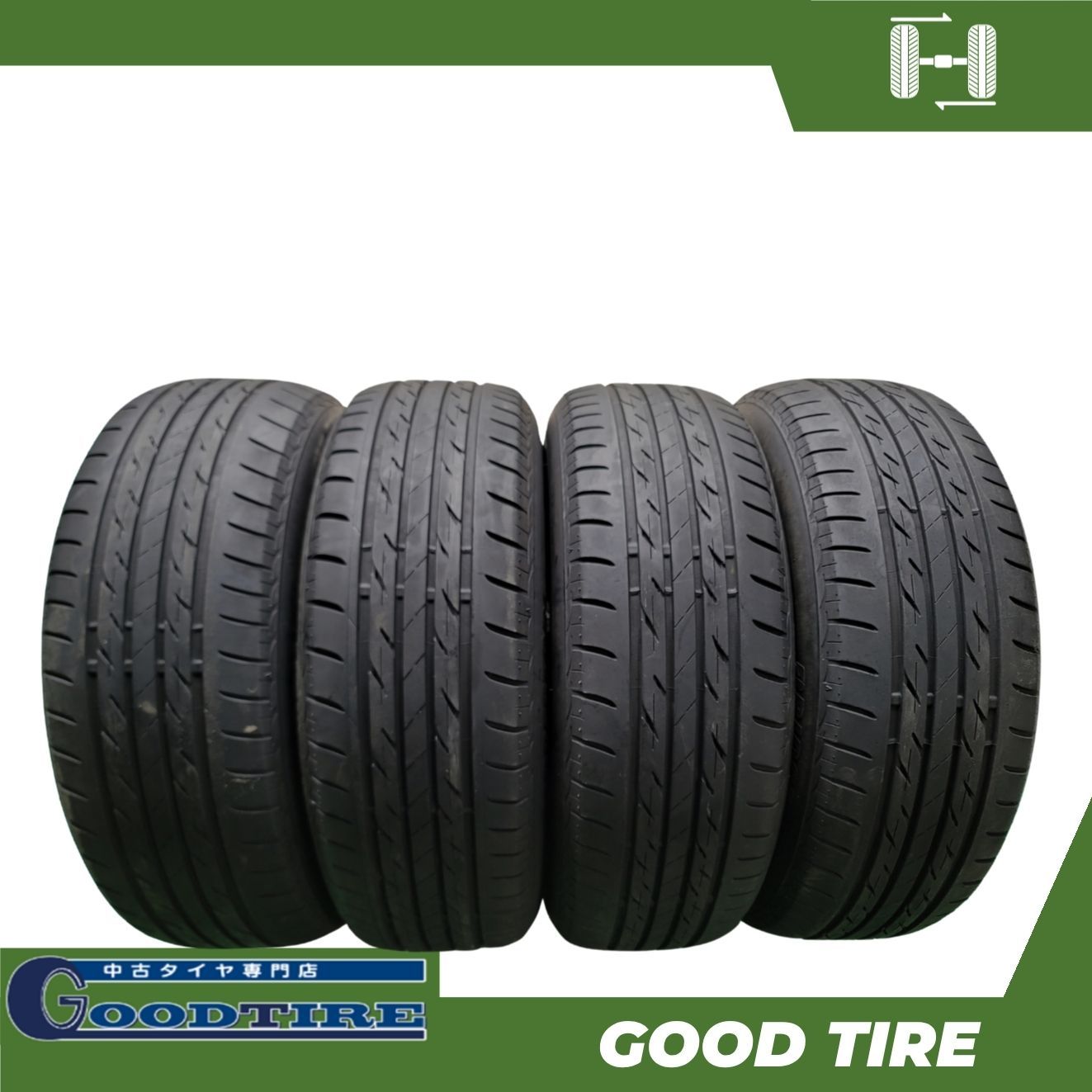 215/60R17 ブリヂストン NEXTRY 2020年 2021年製 夏用 4本 7分山 中古タイヤ エクストレイル エルグランド エリシオン（7596）