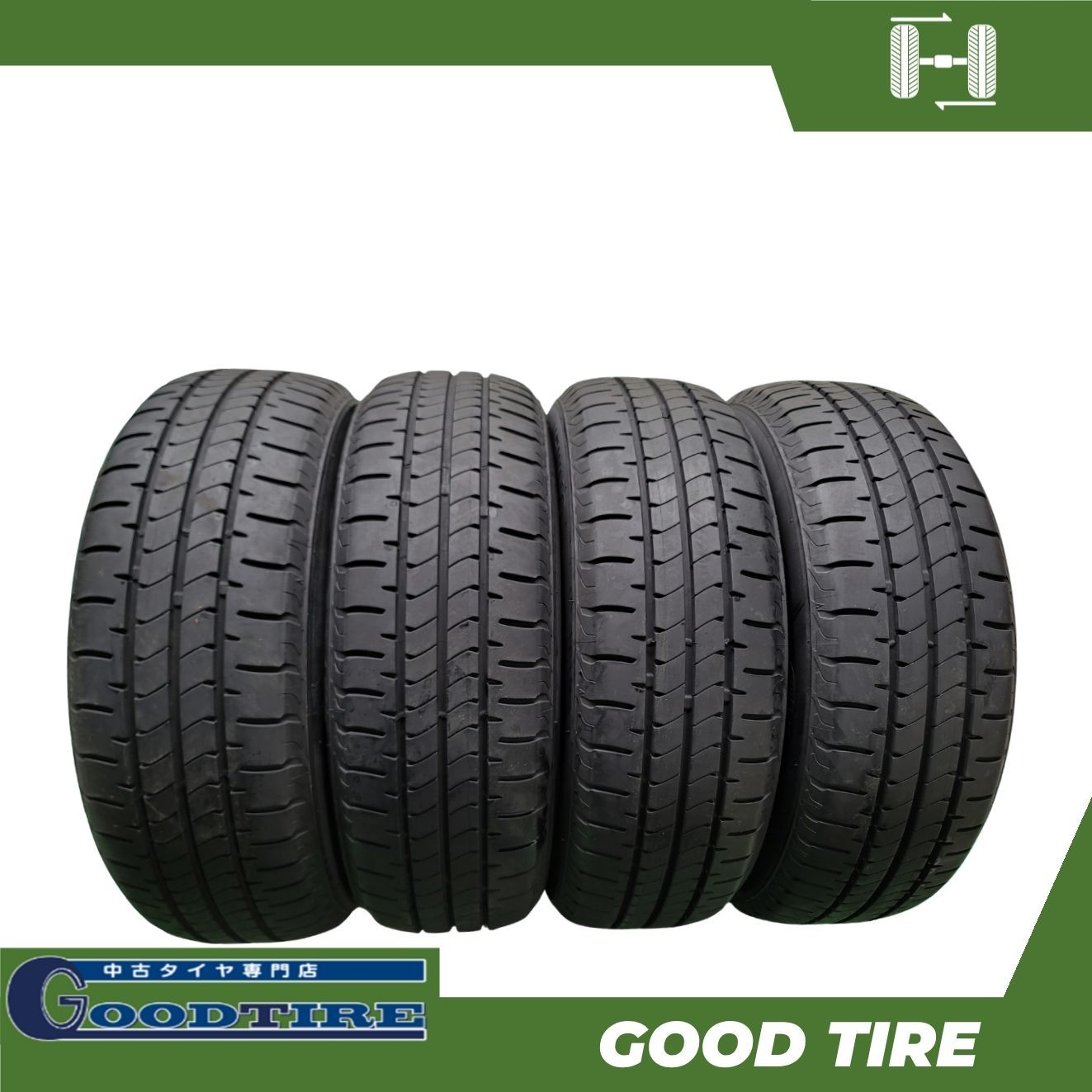 185/60R15 ブリヂストン NEWNO 2024年製 4本 夏用 8分山 中古タイヤ