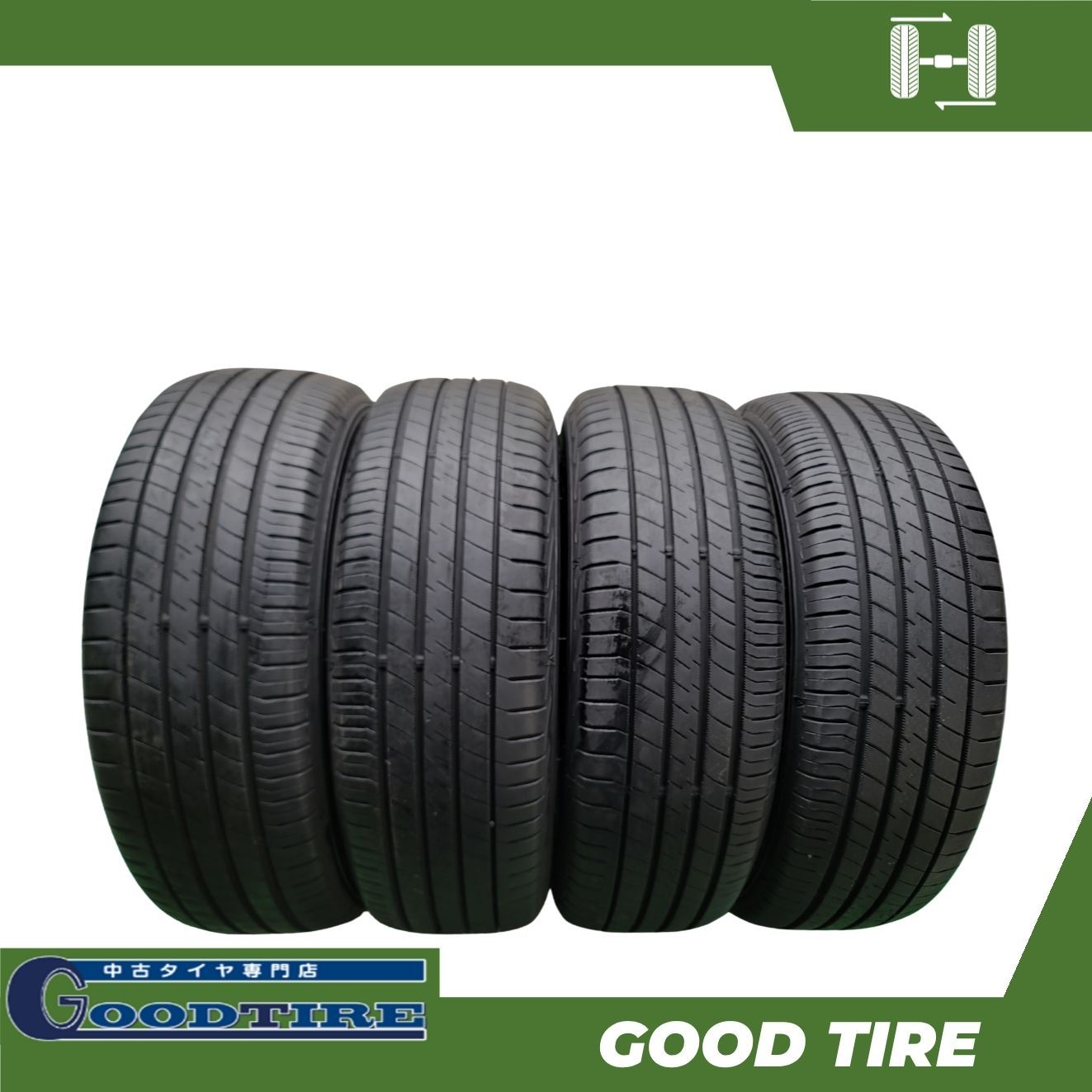 195/65R15 ダンロップ LEMANS V＋ 2023年製 4本 夏用 8分山 中古タイヤ タイヤ プリウス ノア ヴォクシー セレナ ステップワゴン（7616）