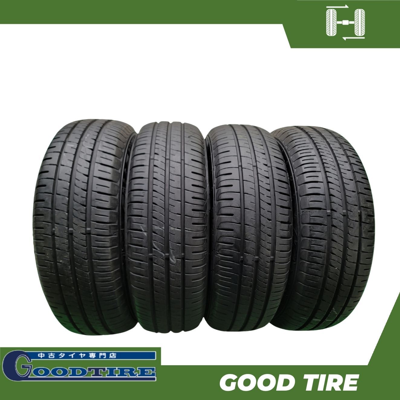 185/65R15 ダンロップ ENASAVE EC204 2023年製 4本 夏用 8分山 中古