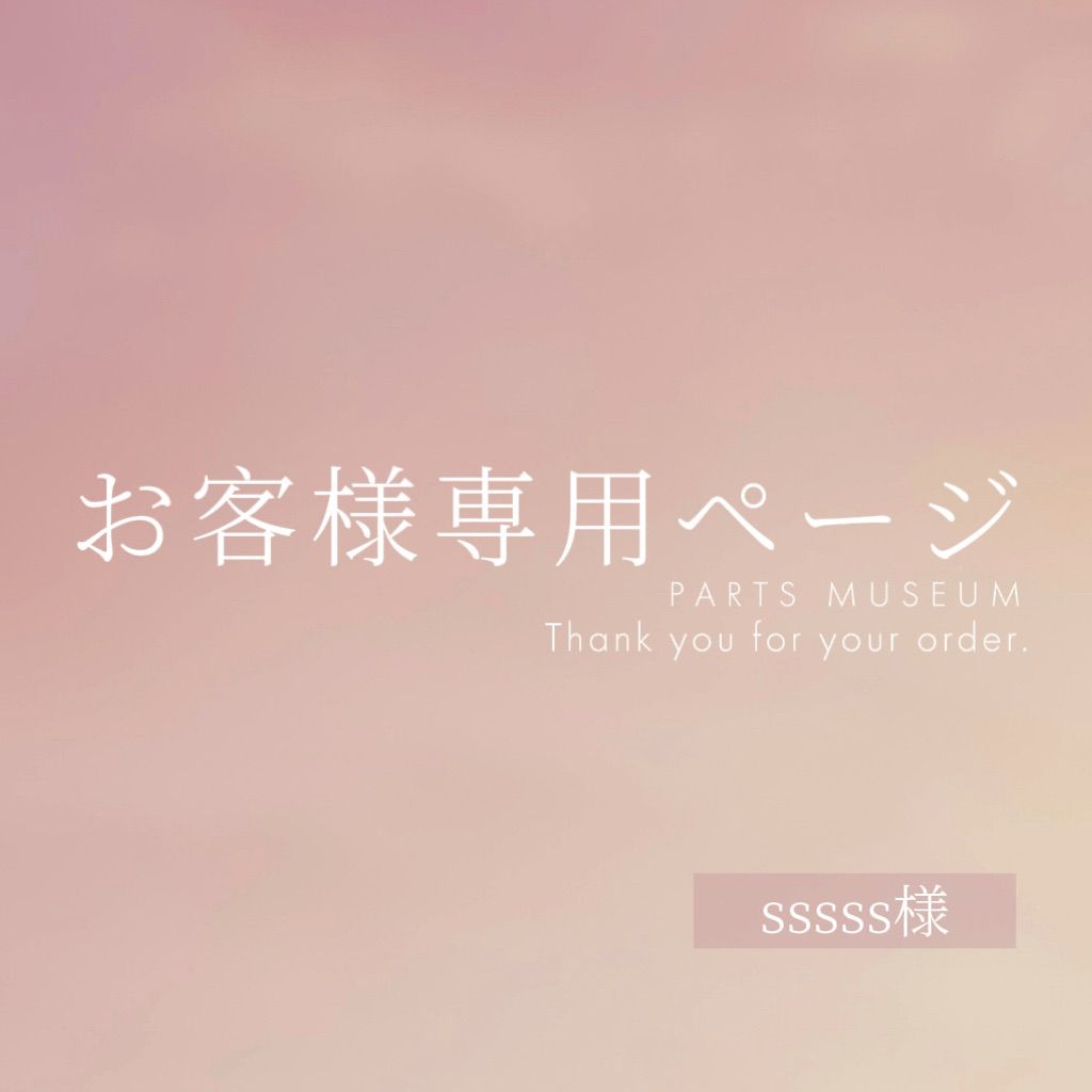 sssss様専用ページ　ご購入期限5月19日まで　(275円割引)