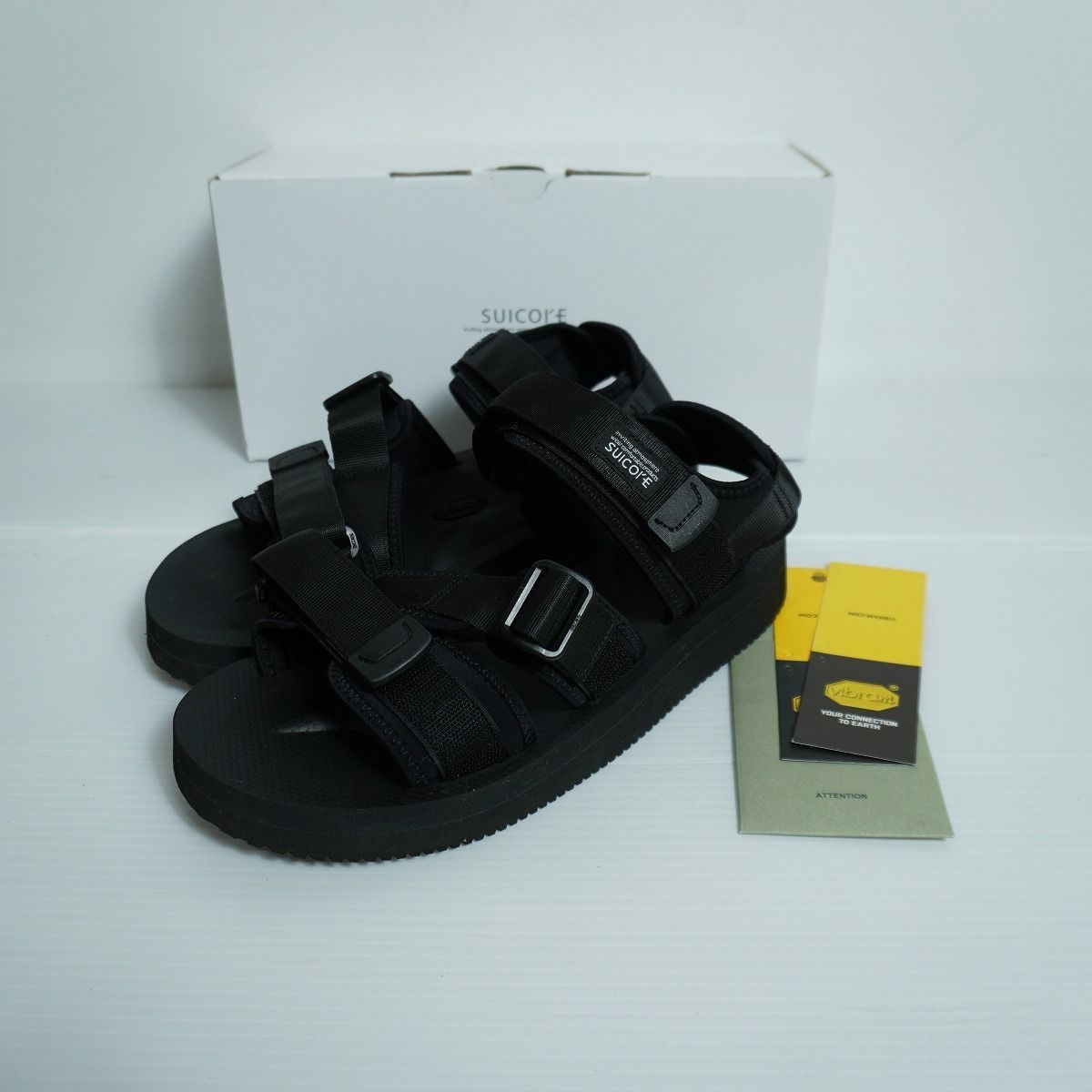定番 美品 SUICOKE スイコック KISEE-VAB-SOFT Black ベルクロ