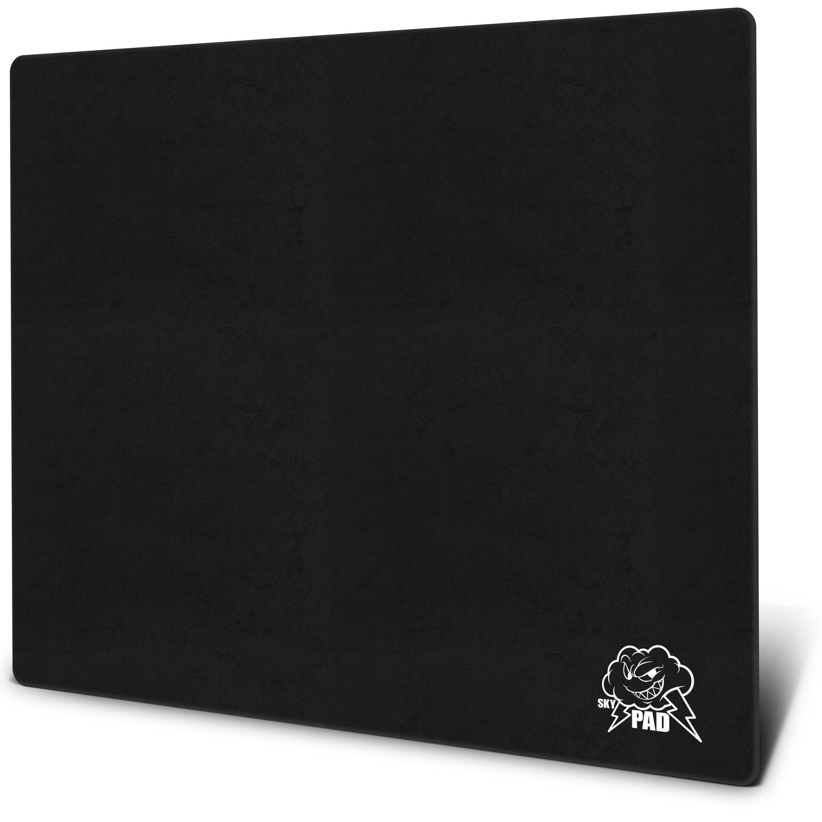 SkyPAD Glass 3.0 XL ゲーミング マウスパッド クラウド ロゴ付き |プロフェッショナル大型マウスマット | 400 x 500 mm | 黒 |精度と速度が向上した特殊なガラス表面 [ブラック]
