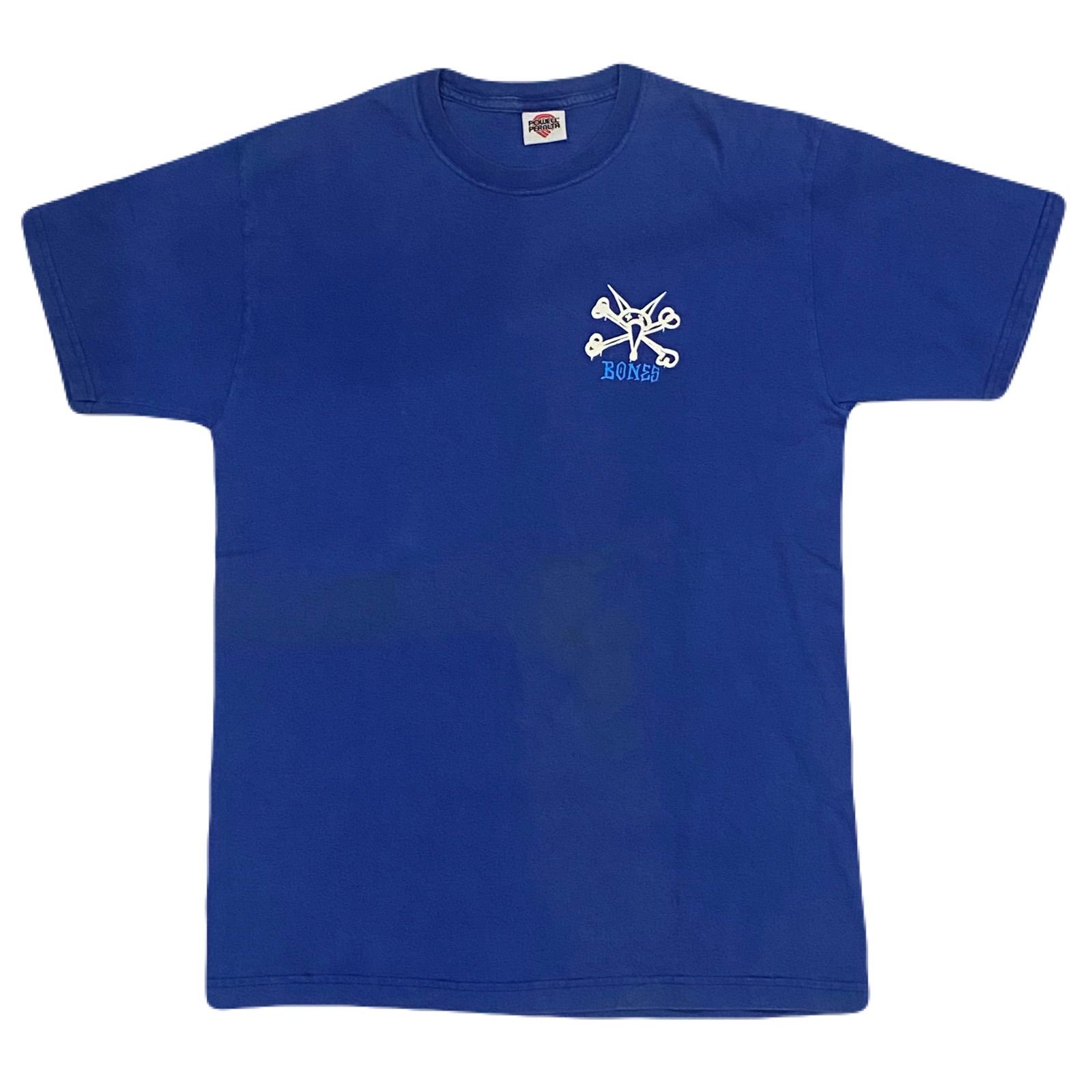 【2005年復刻】パウエルペラルタ ラットボーン Tシャツ ネイビー 紺 Powell Peralta RE-ISSUE RAT BONES オールドスケートXL相当