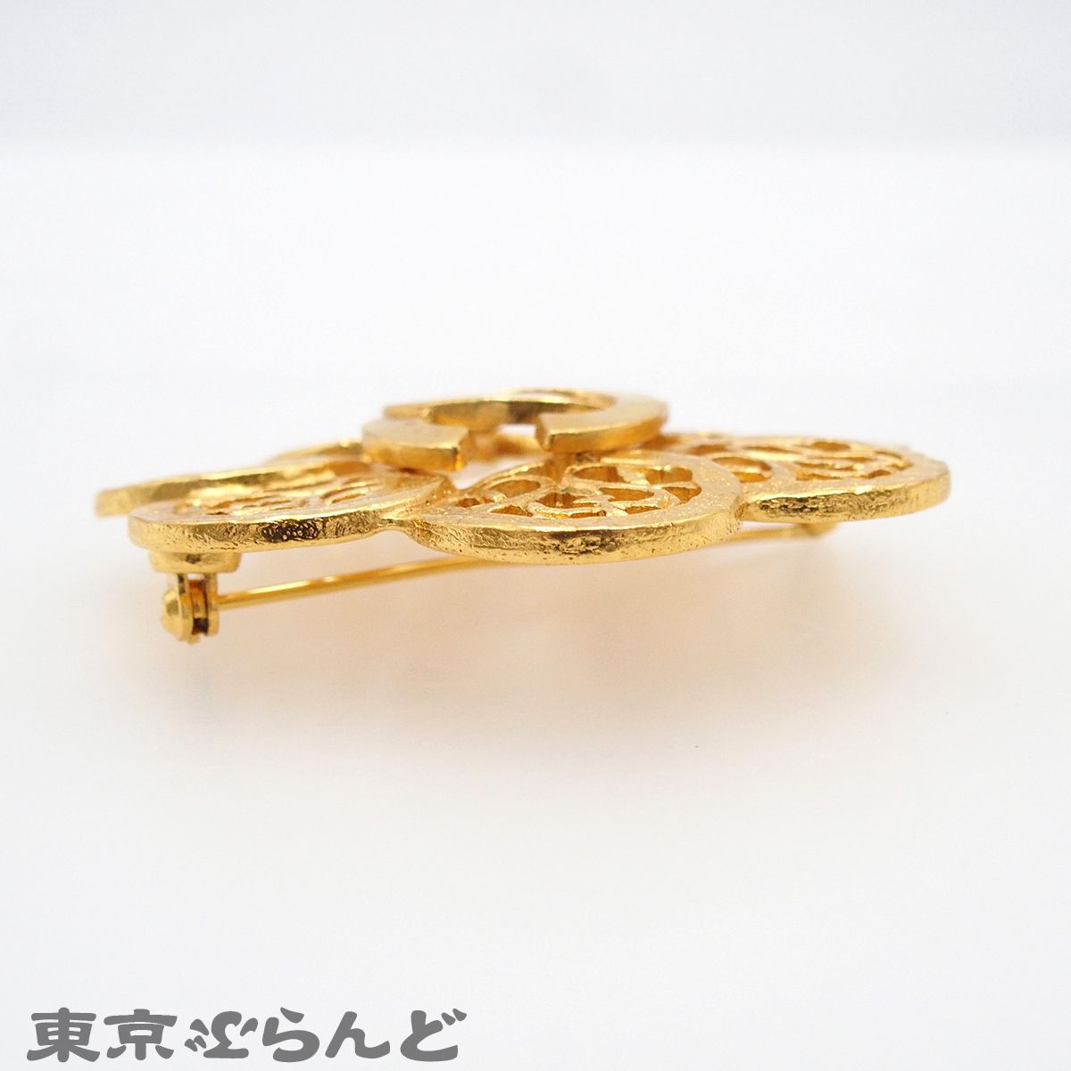 シャネル CHANEL ブローチ ゴールド メタル ココマーク ヴィンテージ