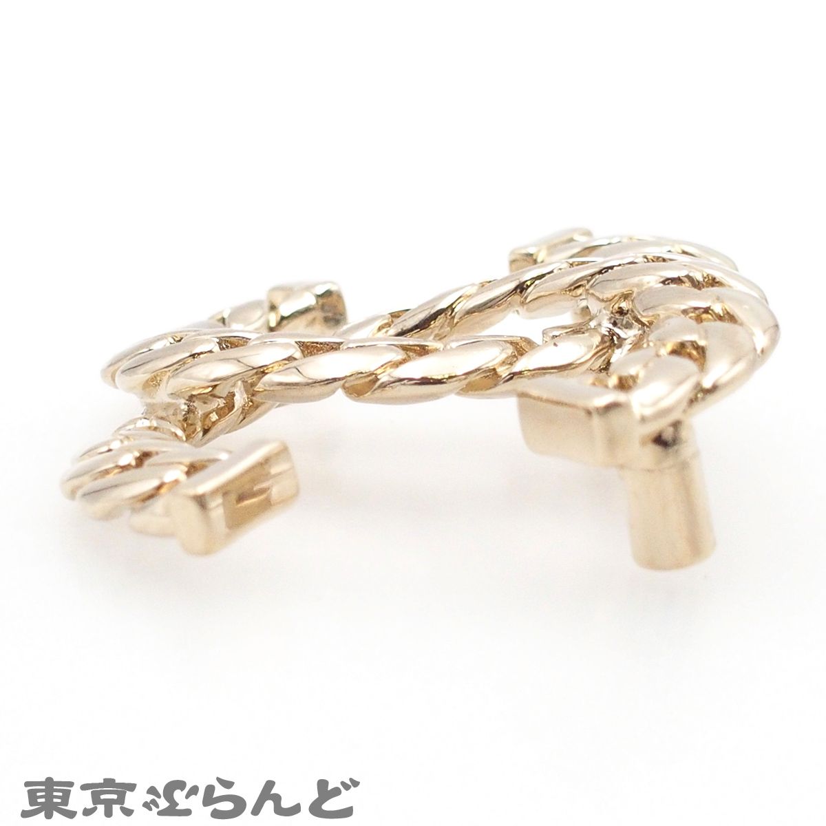CHANEL ゴールド チェーンモチーフ ブローチ