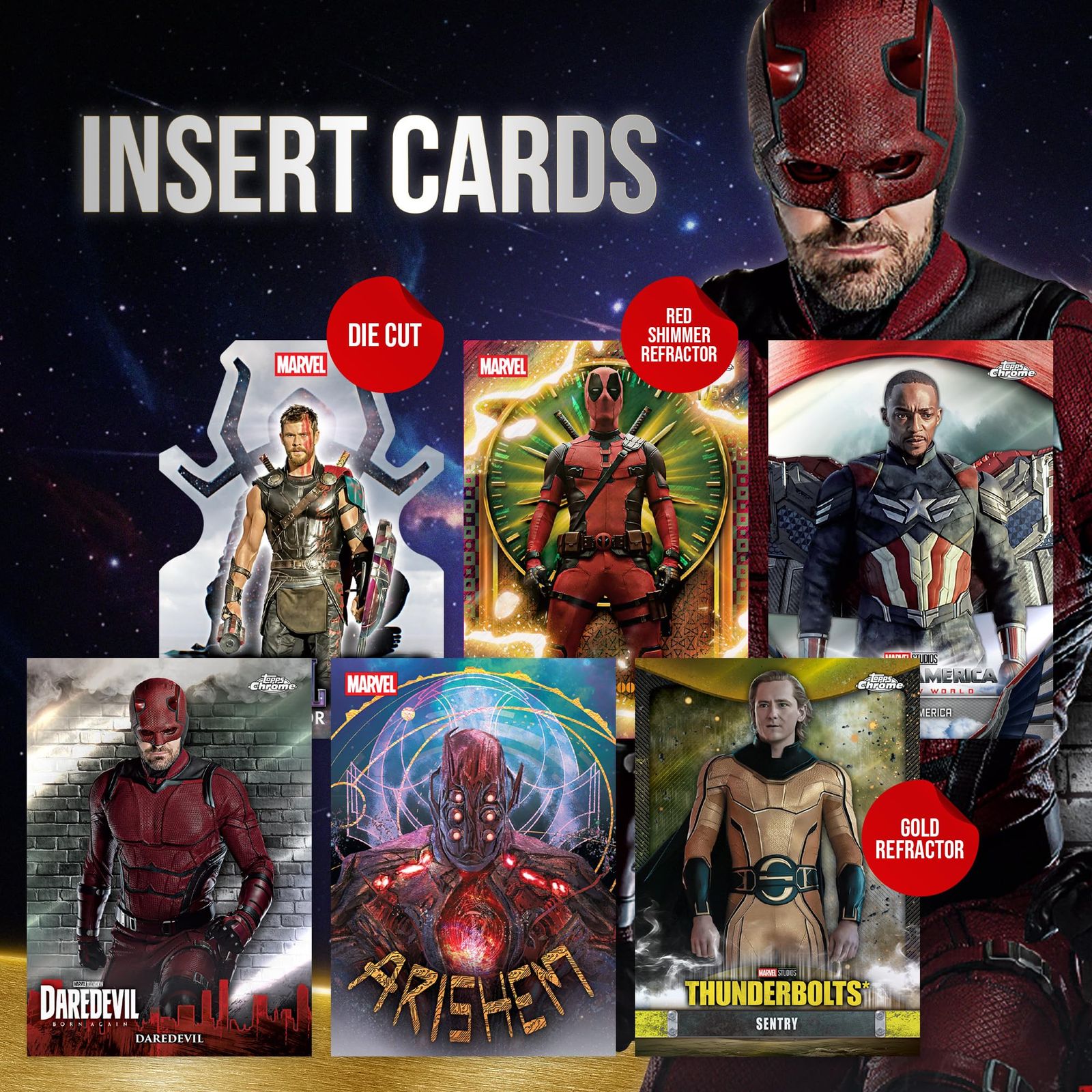 2025 Topps Marvel Studios Chrome - 工場出荷時密封 - バリューボックス。｜詳細画像