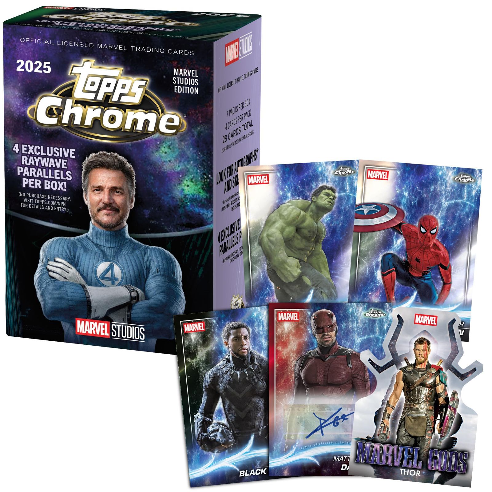 2025 Topps Marvel Studios Chrome - 工場出荷時密封 - バリューボックス。｜詳細画像