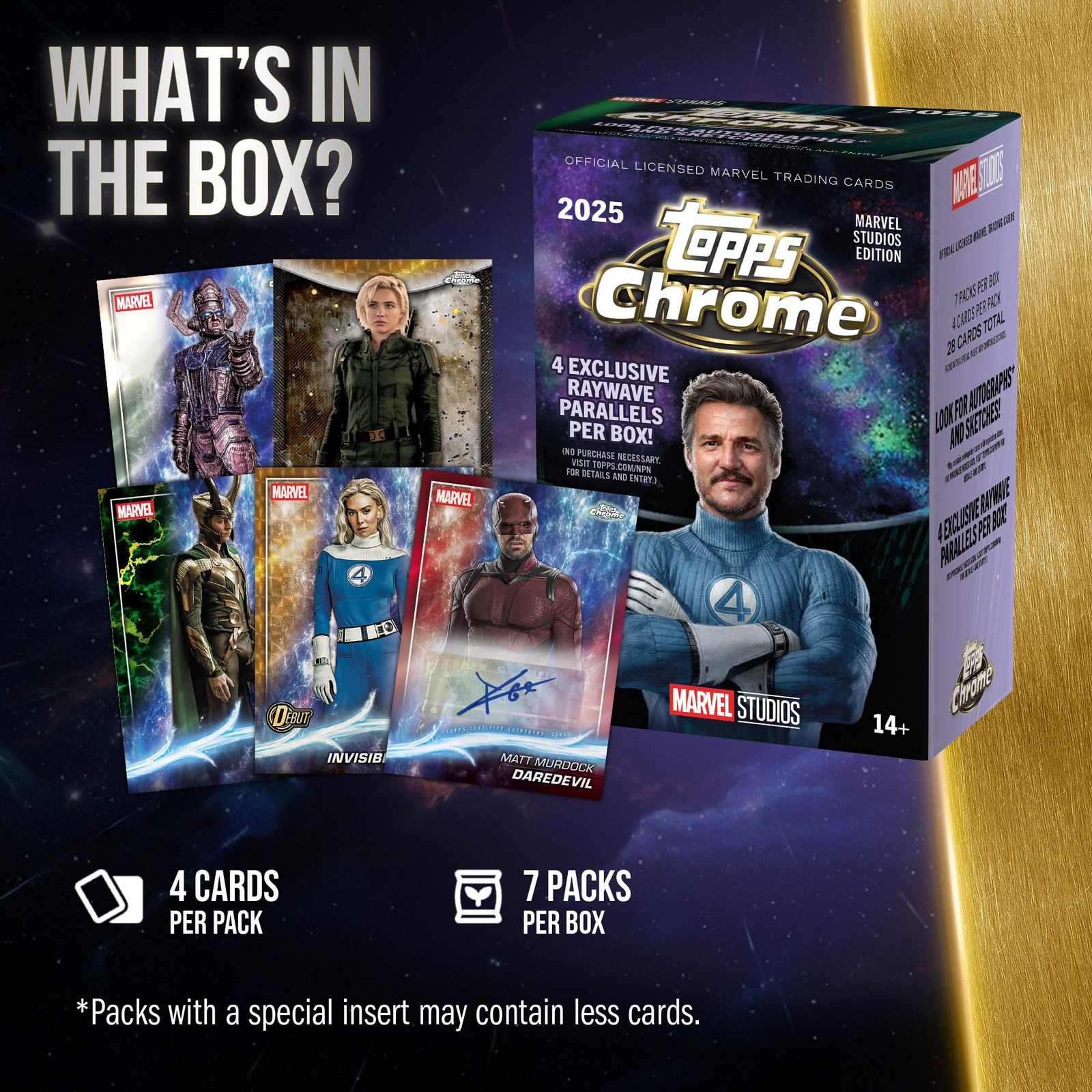 2025 Topps Marvel Studios Chrome - 工場出荷時密封 - バリューボックス。｜詳細画像