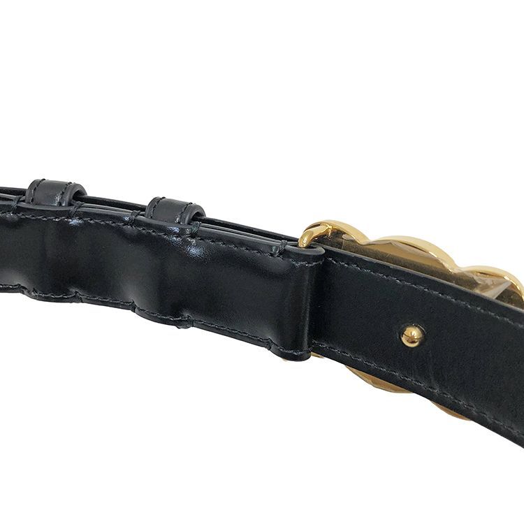 CELINE セリーヌ トリオンフ レザー ベルト 2.5CM 45AK93A01.38NO