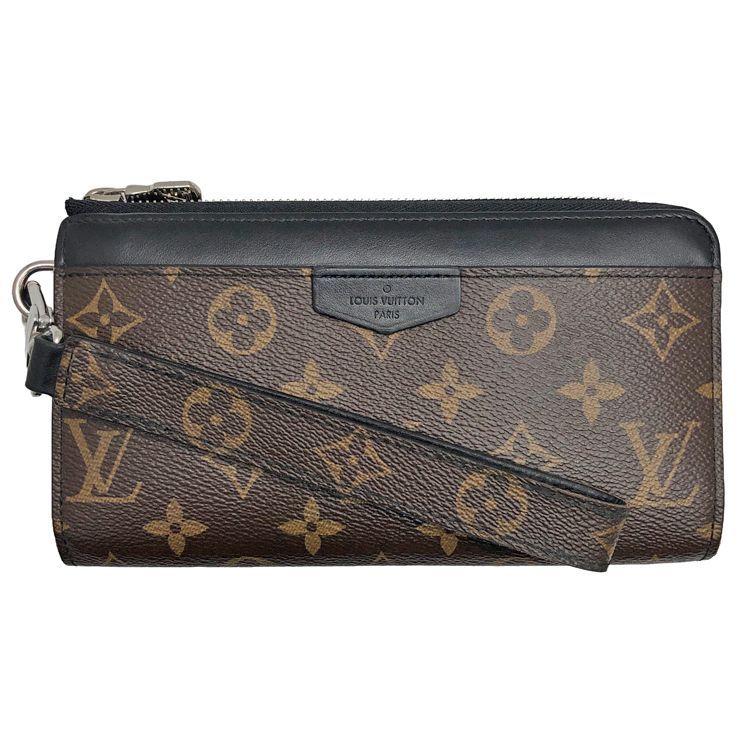 LOUIS VUITTON ルイヴィトン モノグラム・マカサー ジッピー・ドラゴンヌ M69407 長財布 ロングウォレット L字ファスナー メンズ シルバー金具