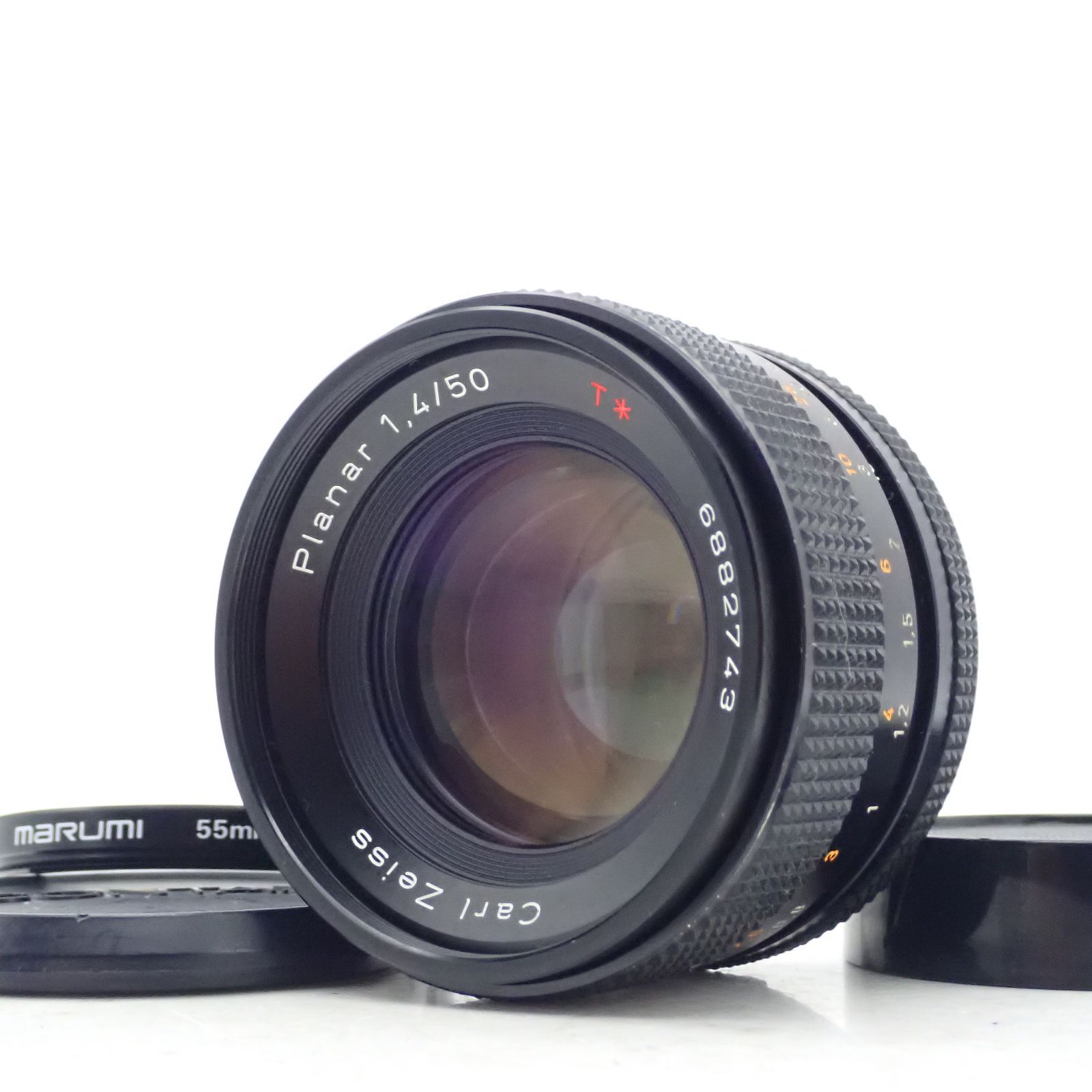 美品 CONTAX Carl Zeiss Planar 50mm F1.4 MMJ C/Yマウント 標準 単 