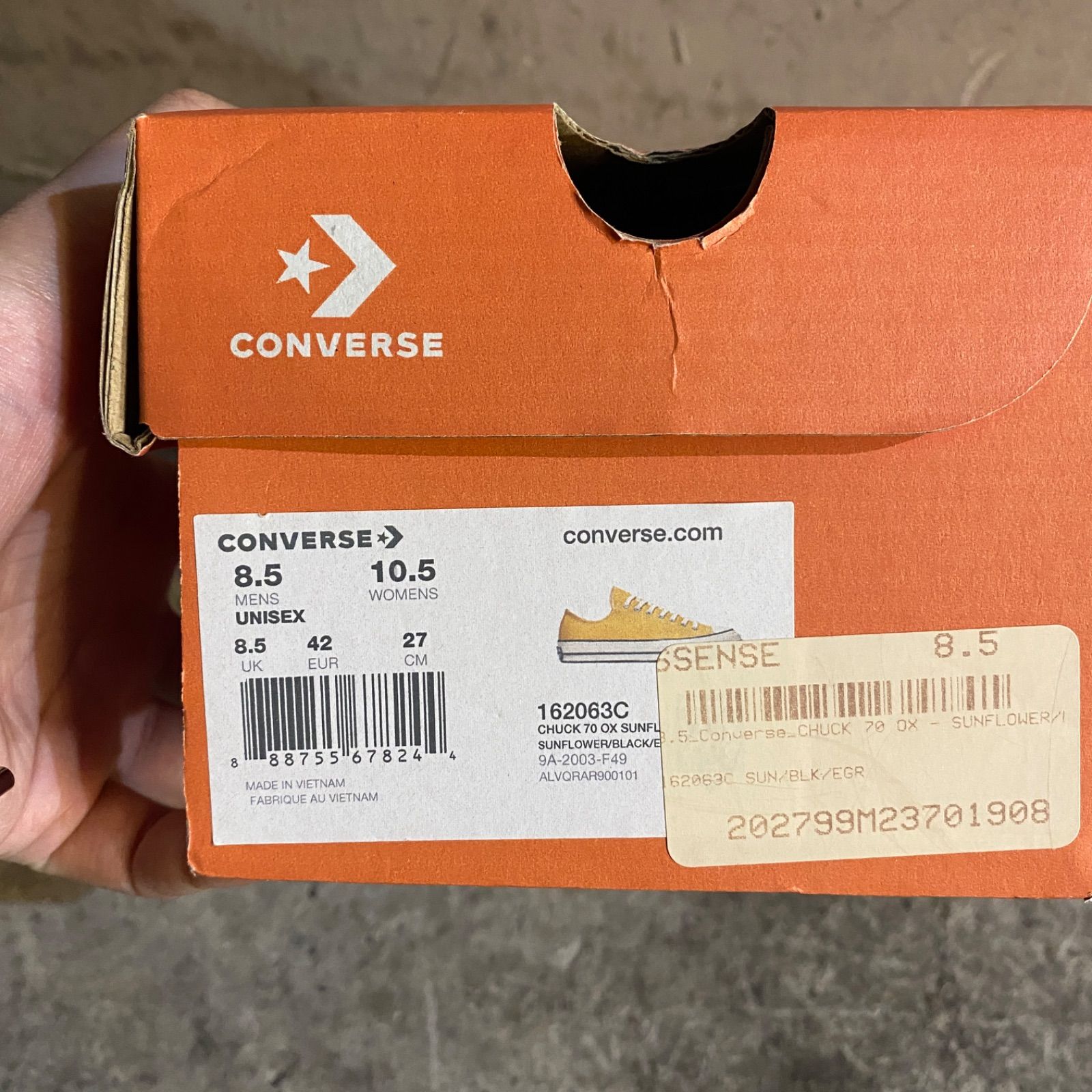 CONVERSE CHUCK 70 OX SUNFLOWER 27cm コンバース チャックテイラー 