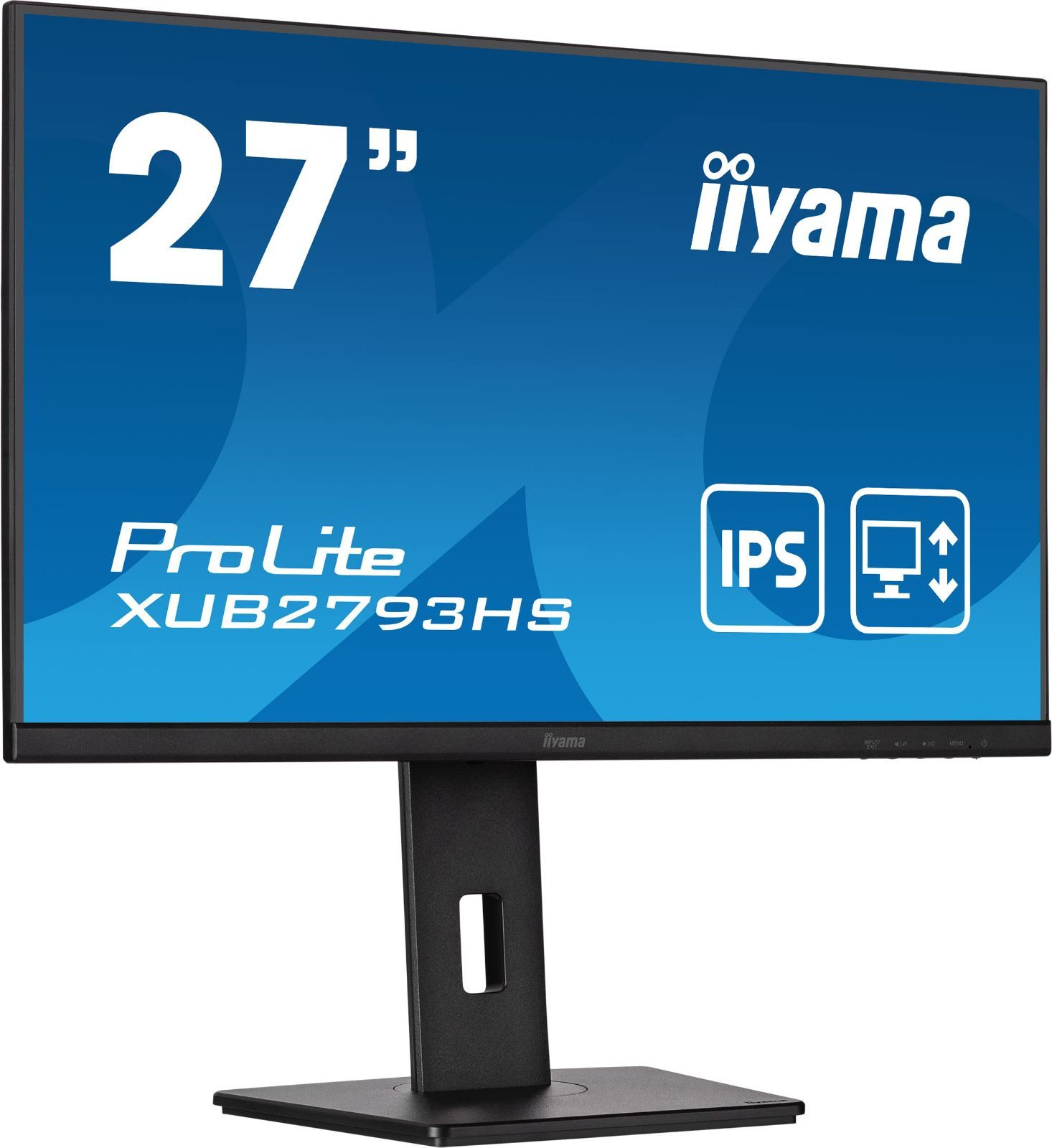 【特価商品】国内サポート 全ケーブル付 DisplayPort HDMI 縦回転 ProLite 角度調整 高さ調整 IPS方式 フルHD XUB2793HS-B7 27インチ ディスプレイ モニター iiyama